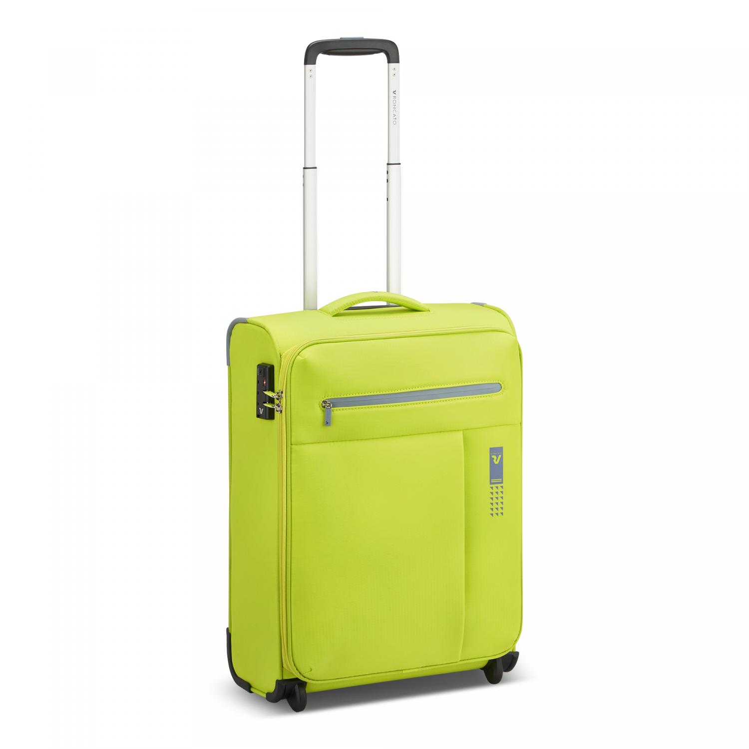 Roncato Lite Soft Trolley Bagaglio A Mano 2 Ruote 55x40x20 Cm - Cyber Lime