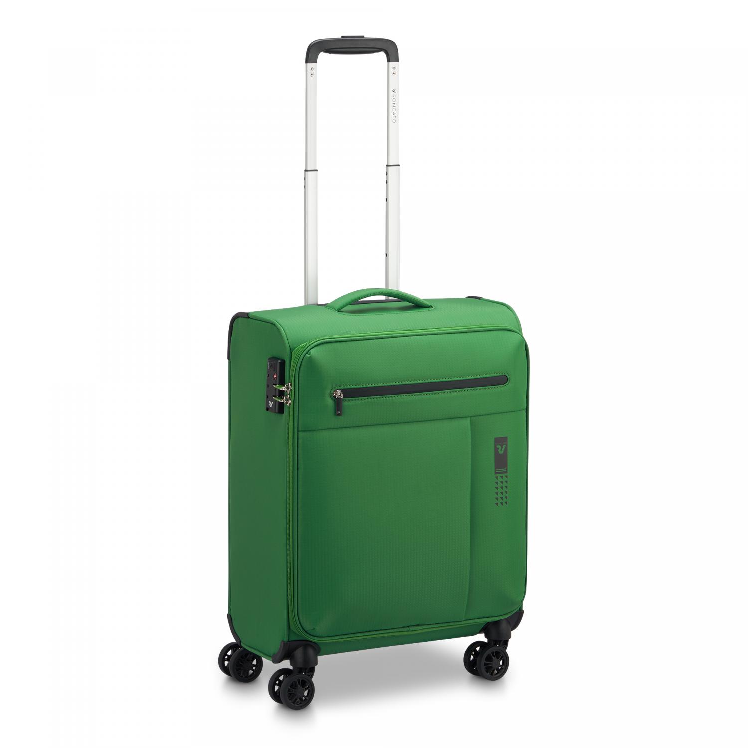LITE SOFT Trolley bagaglio a mano 55x40x20 cm - Verde Brillante