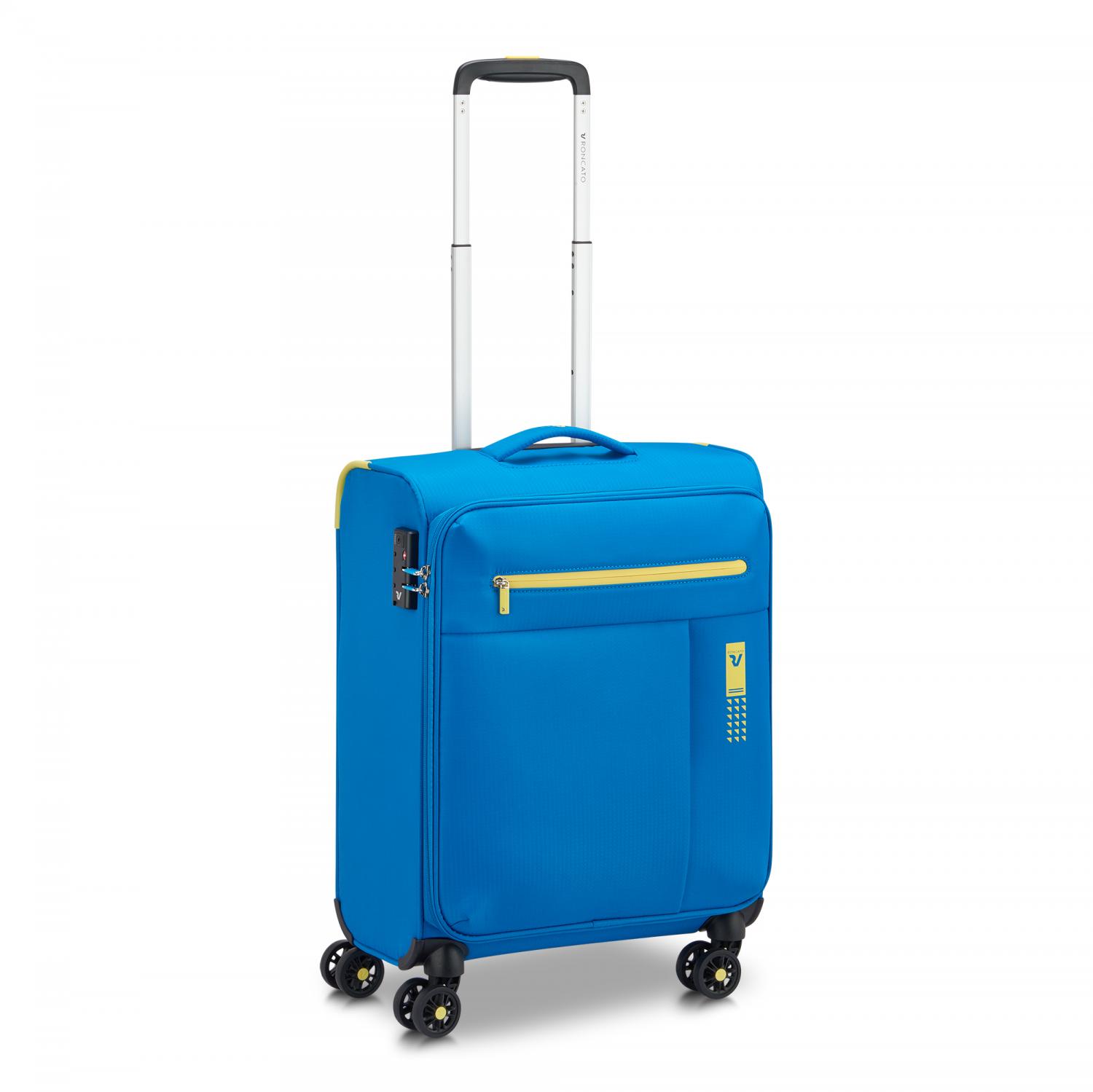 Roncato Lite Soft Trolley Bagaglio A Mano 55x40x20 Cm - Blu Cobalto