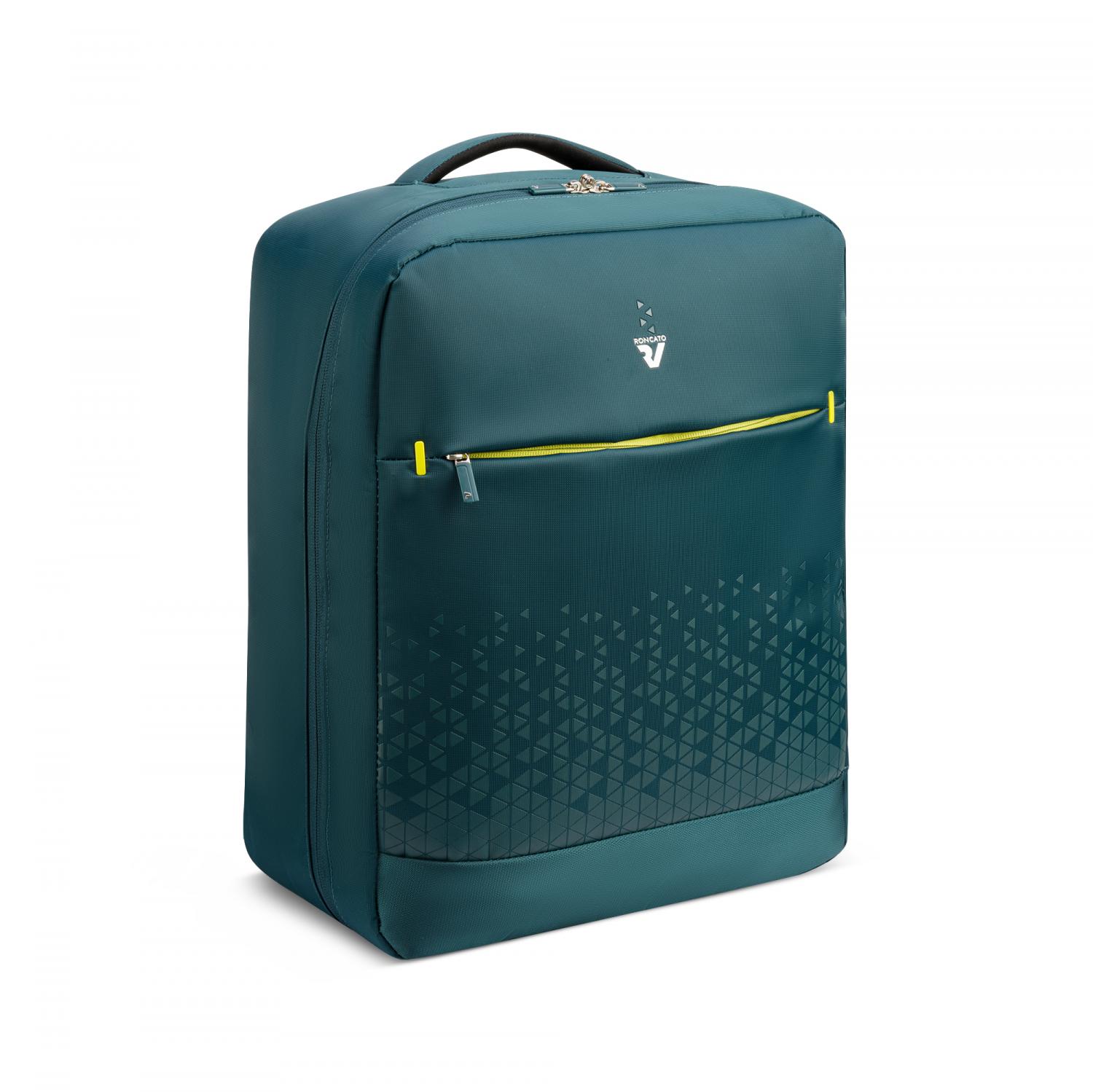 Roncato Crosslite Easyjet Zaino Da Viaggio 45x36x20 Cm - Verde Bottiglia