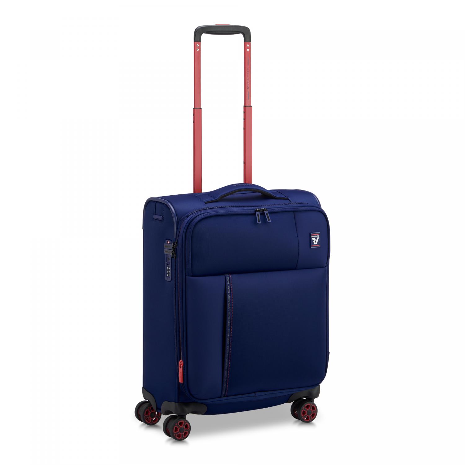 Roncato Move Trolley Bagaglio A Mano 55x40x20/23 Cm Espandibile - Blu Oltremare