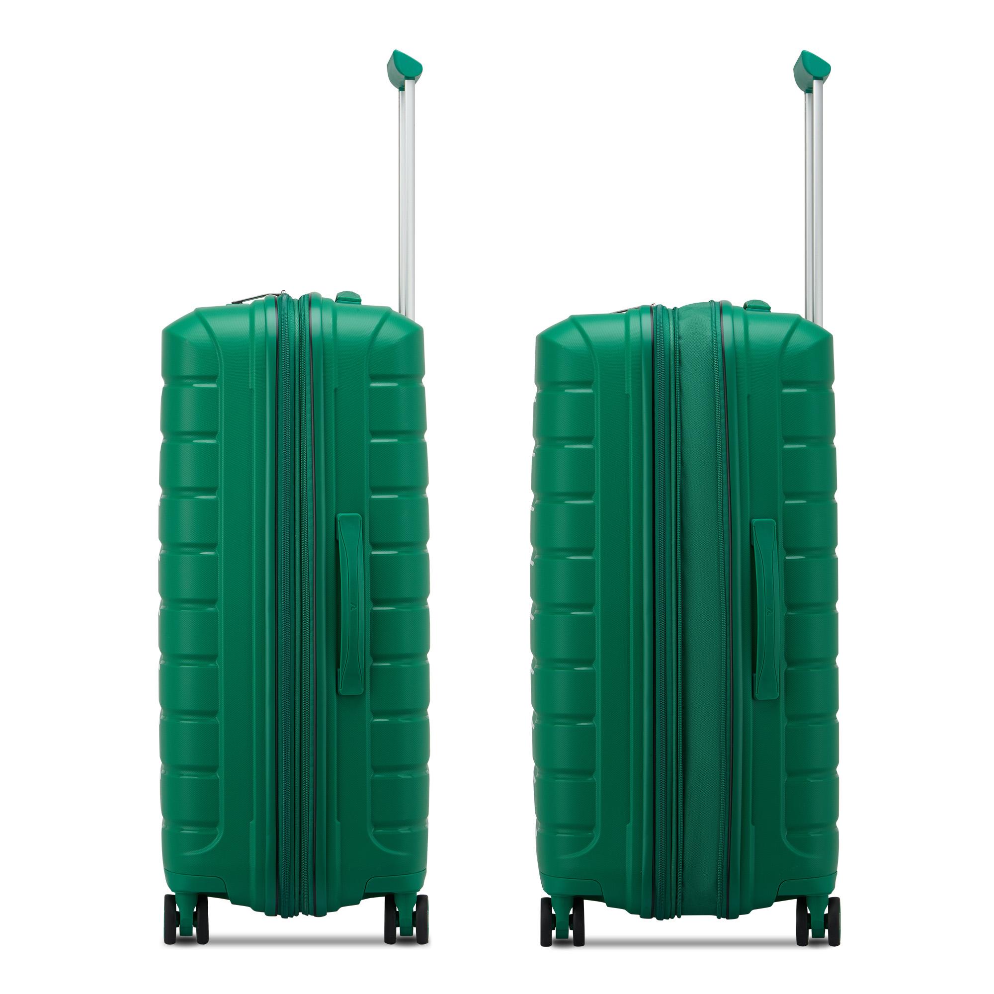 B-FLYING JUEGO DE MALETAS (Grande, Mediano, Cabina) - Verde brillante