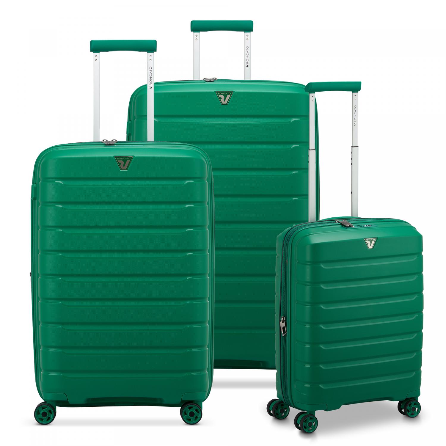 B-FLYING SET VALIGIE (Grande, Medio, Cabina) - Verde  Brillante