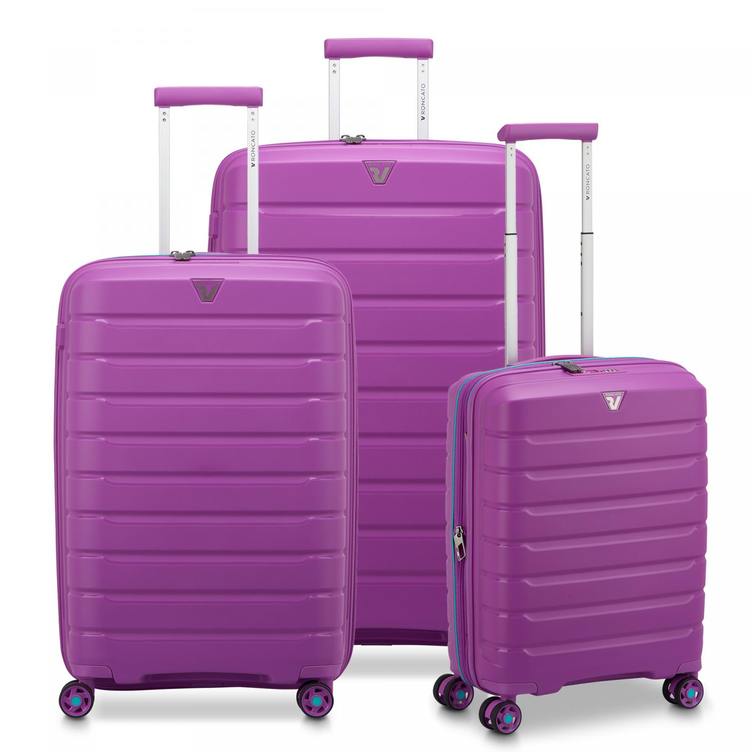 Roncato B-flying Set Valigie (grande, Medio, Cabina) - Orchidea