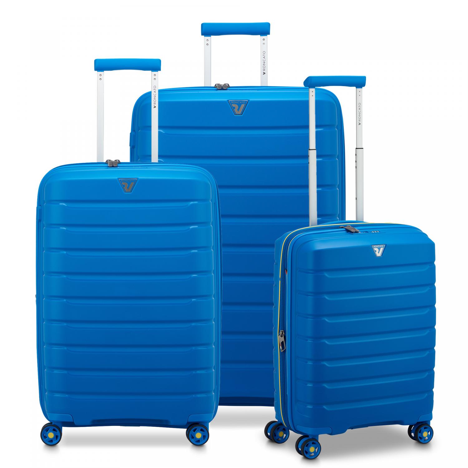 Roncato B-flying Set Valigie (grande, Medio, Cabina) - Blu Cobalto