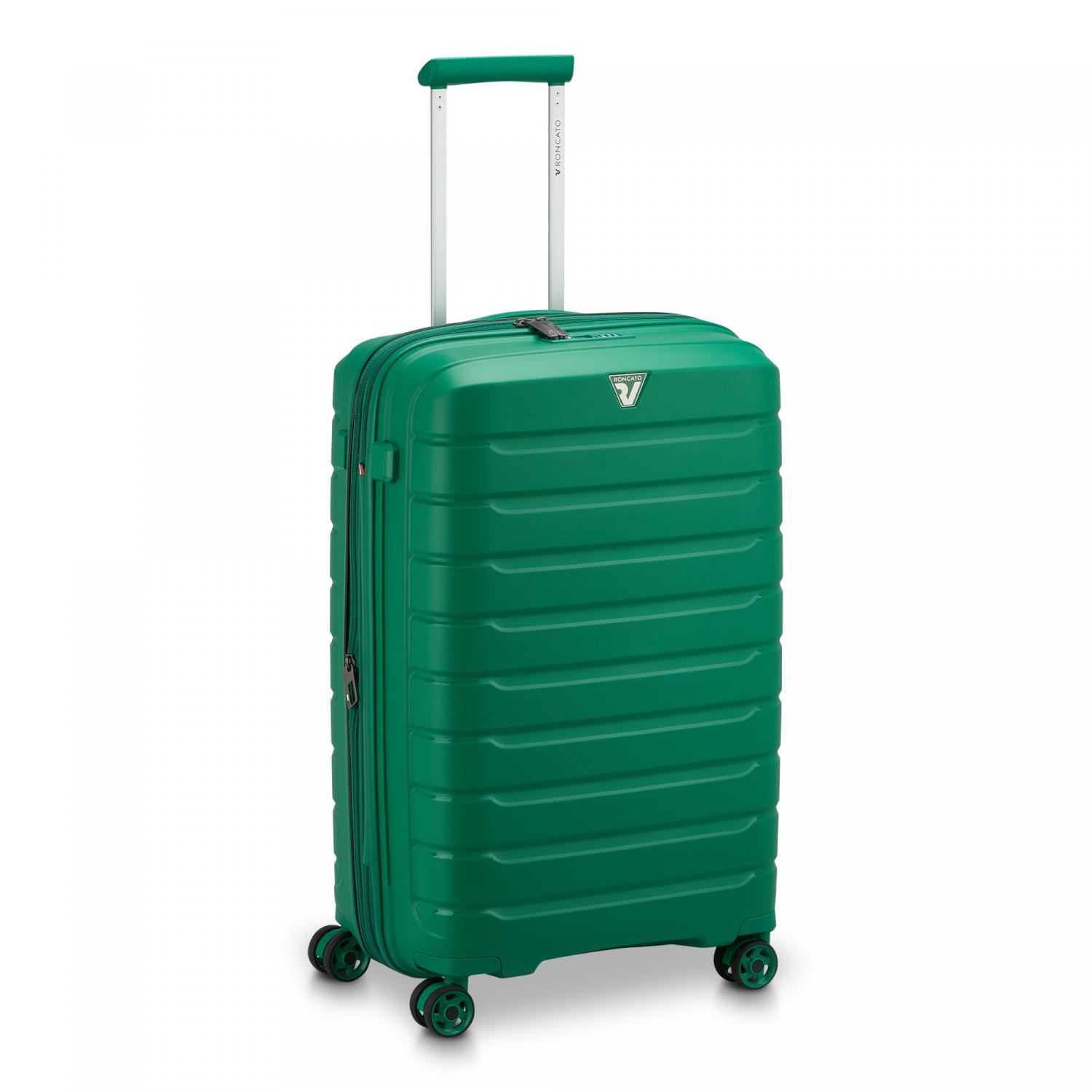 Roncato B-flying Trolley Medio 68 Cm Espandibile - Verde Brillante