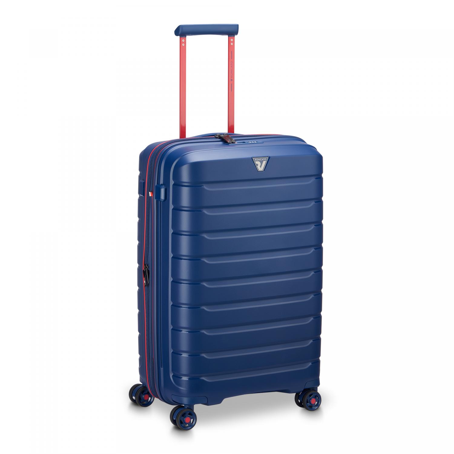 Roncato B-flying Move Trolley Medio 68 Cm Espandibile - Blu Oltremare