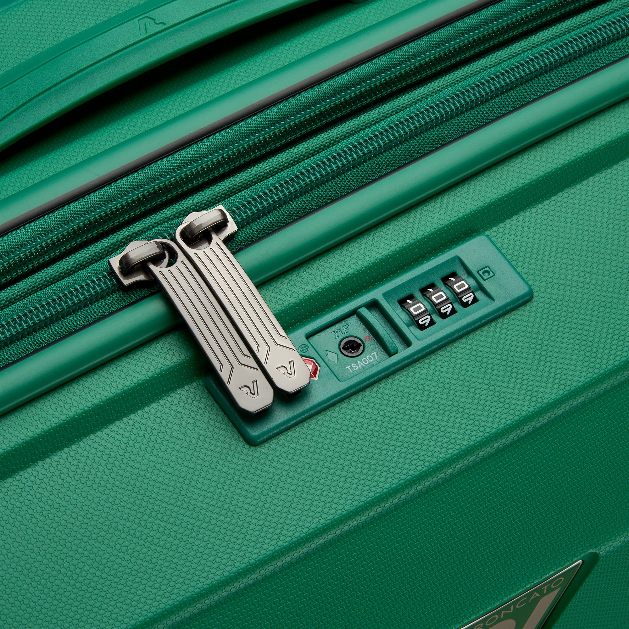 B-FLYING Trolley bagaglio a mano 55x40x20/25 cm Espandibile - Verde Brillante
