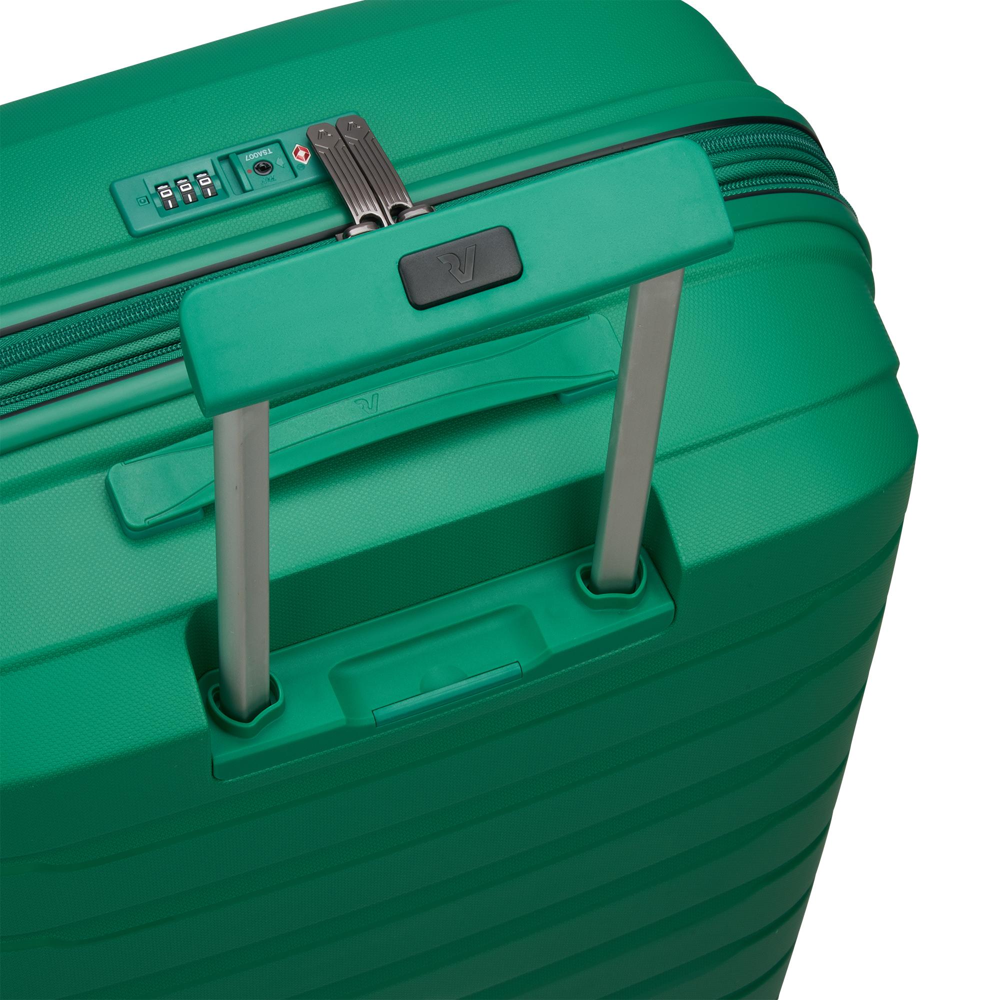B-FLYING Trolley bagaglio a mano 55x40x20/25 cm Espandibile - Verde Brillante