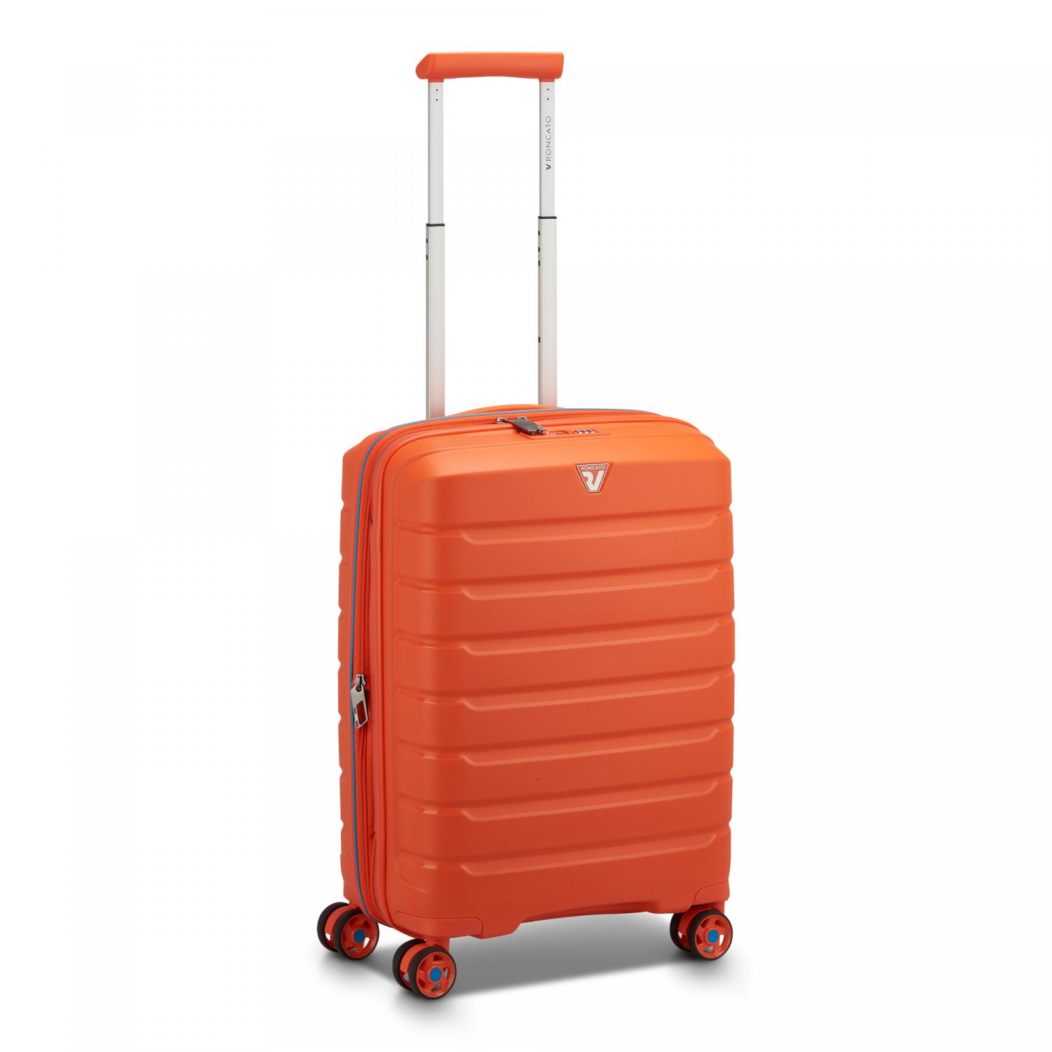 Roncato B-flying Trolley Bagaglio A Mano 55x40x20/25 Cm Espandibile - Arancione Brillante