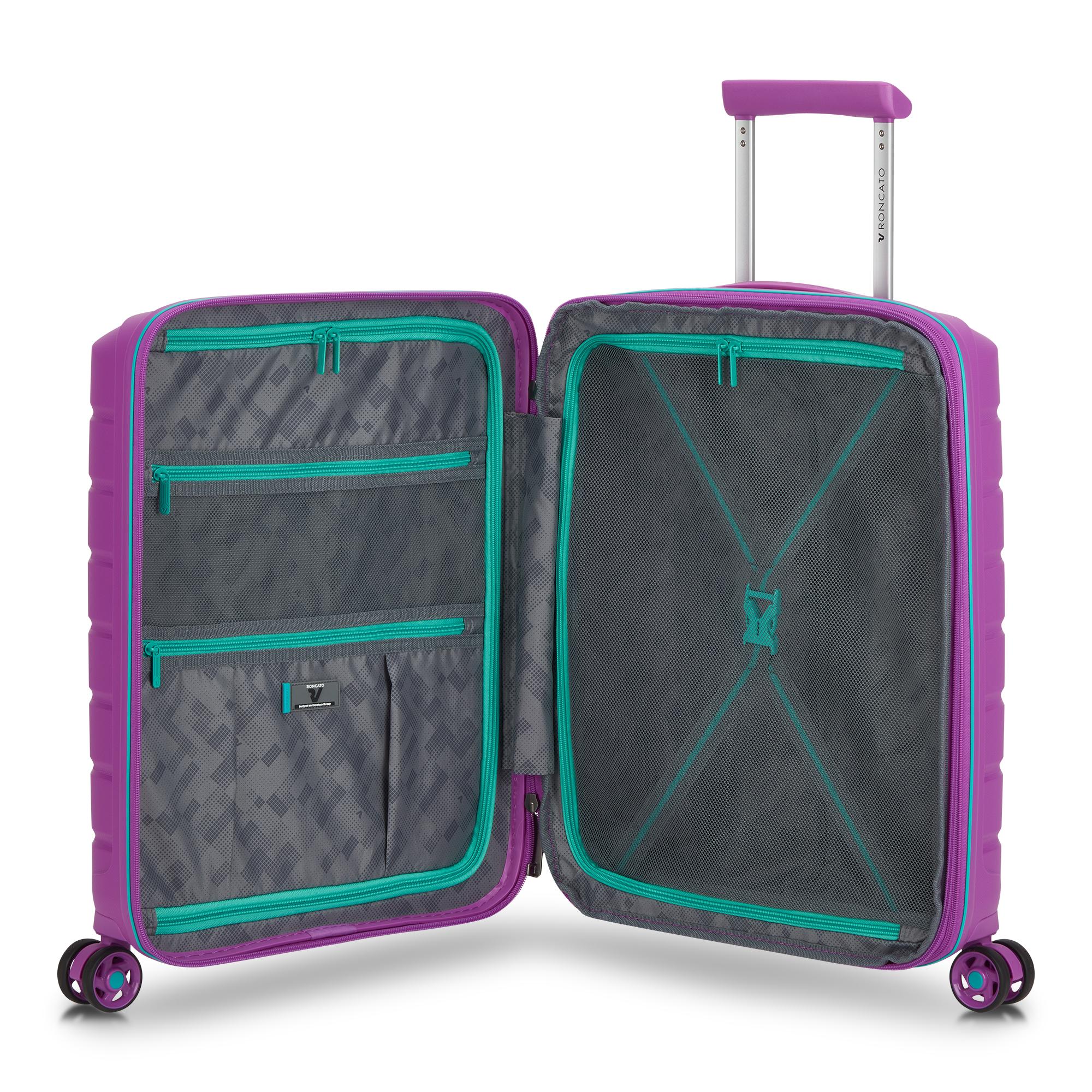 B-FLYING Valise cabine 55x40x20/25 cm Extensible - Orchidée
