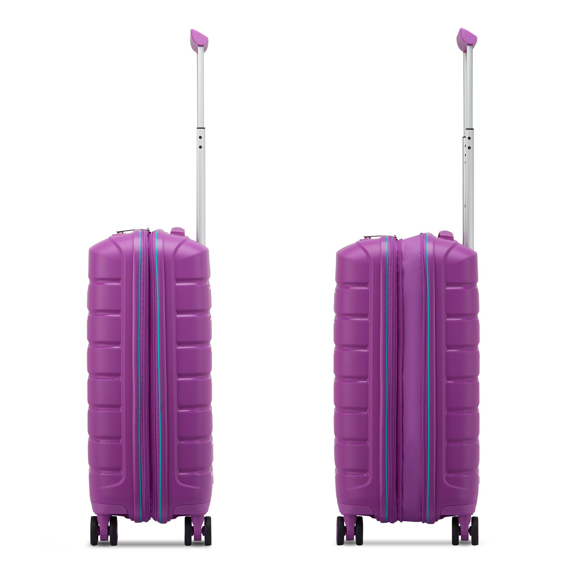 B-FLYING Valise cabine 55x40x20/25 cm Extensible - Orchidée