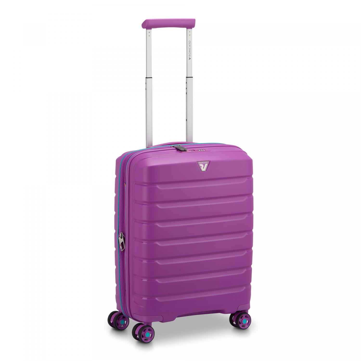 Roncato B-flying Trolley Bagaglio A Mano 55x40x20/25 Cm Espandibile - Orchidea