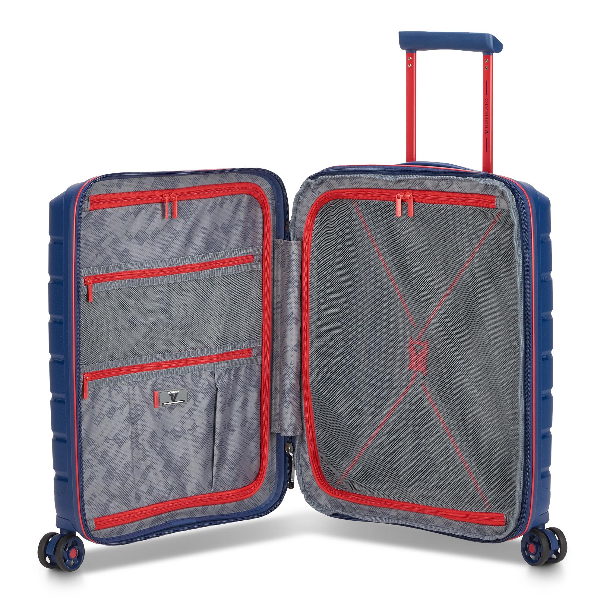 B-FLYING MOVE Trolley bagaglio a mano 55x40x20/25 cm Espandibile - Blu Oltremare