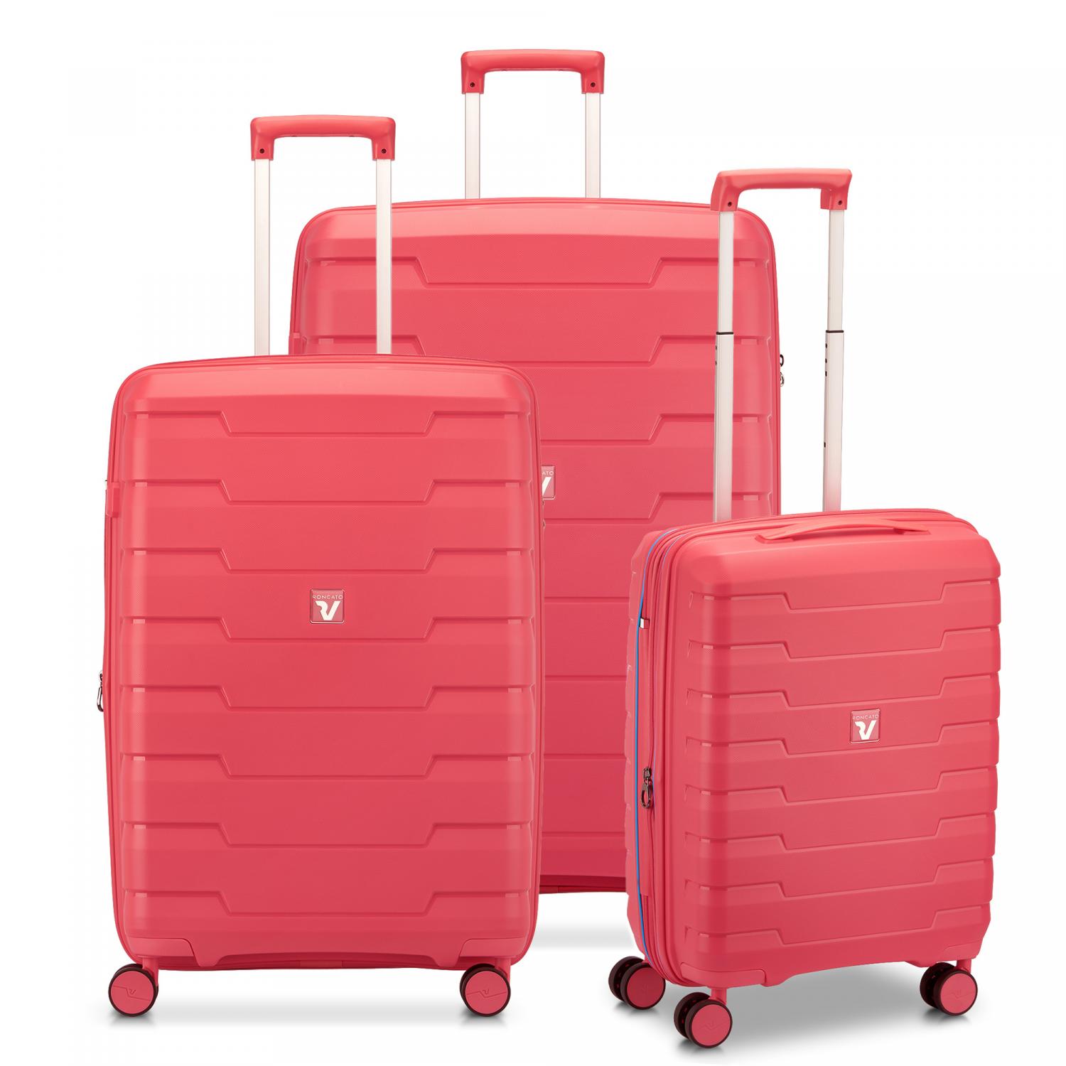 Roncato Skyline 2.0 Set Valigie (grande, Medio, Cabina) - Radiant Red