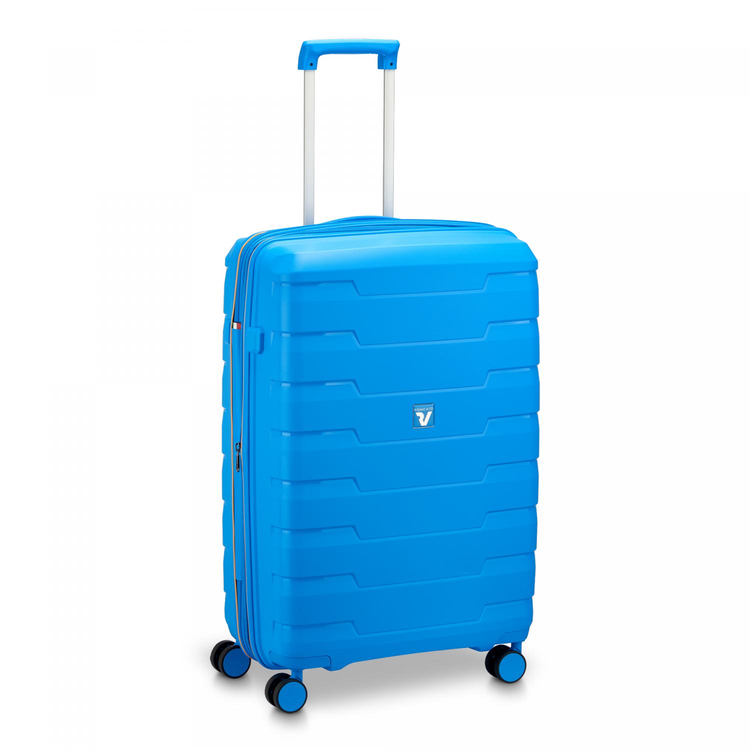 Roncato Skyline 2.0 Trolley Medio 70 Cm Espandibile - Azzurro