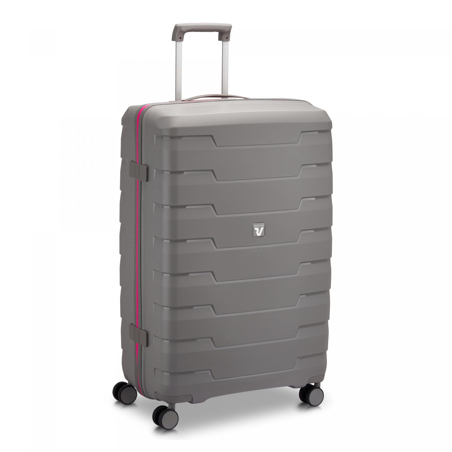 Roncato Skyline 2.0 Neon Trolley Grande 79 Cm - Grigio