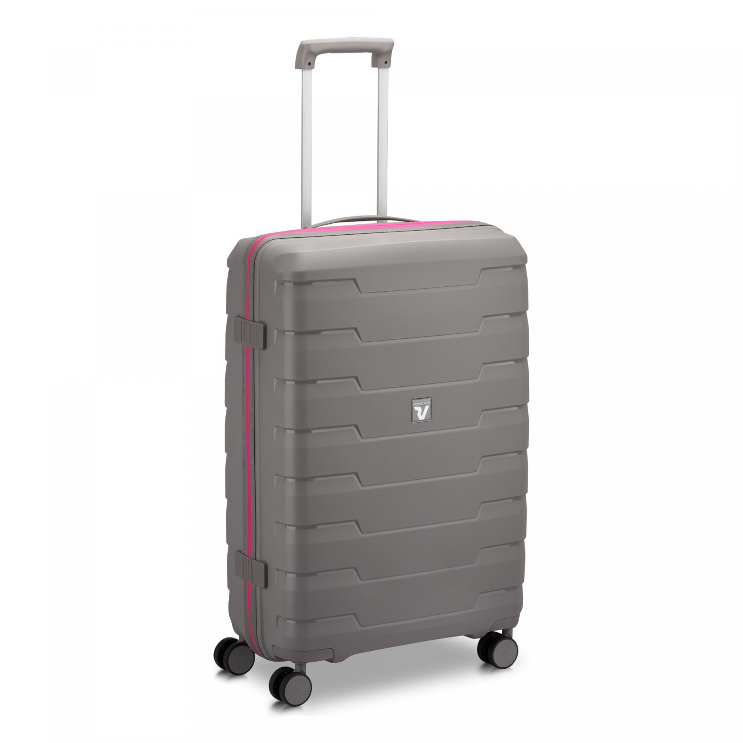 Roncato Skyline 2.0 Neon Trolley Medio 70 Cm - Grigio