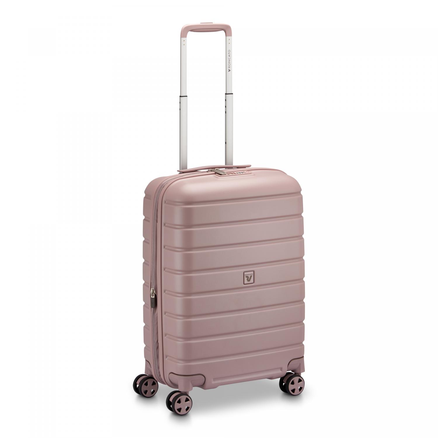 Roncato Relife Trolley Bagaglio A Mano 60x40x20/25 Cm Espandibile - Rosa Pastello