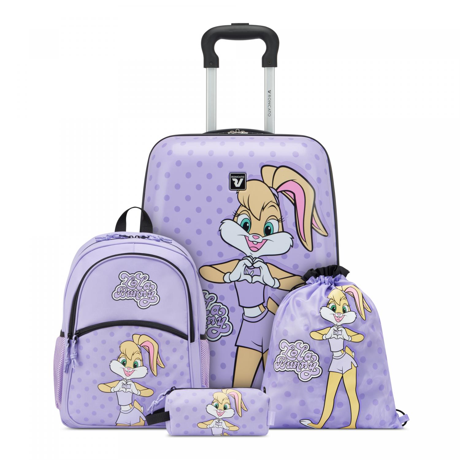 Roncato Looney Tunes Dlx Set Valigie (cabina, Zaino Bambino) - Lola Bunny