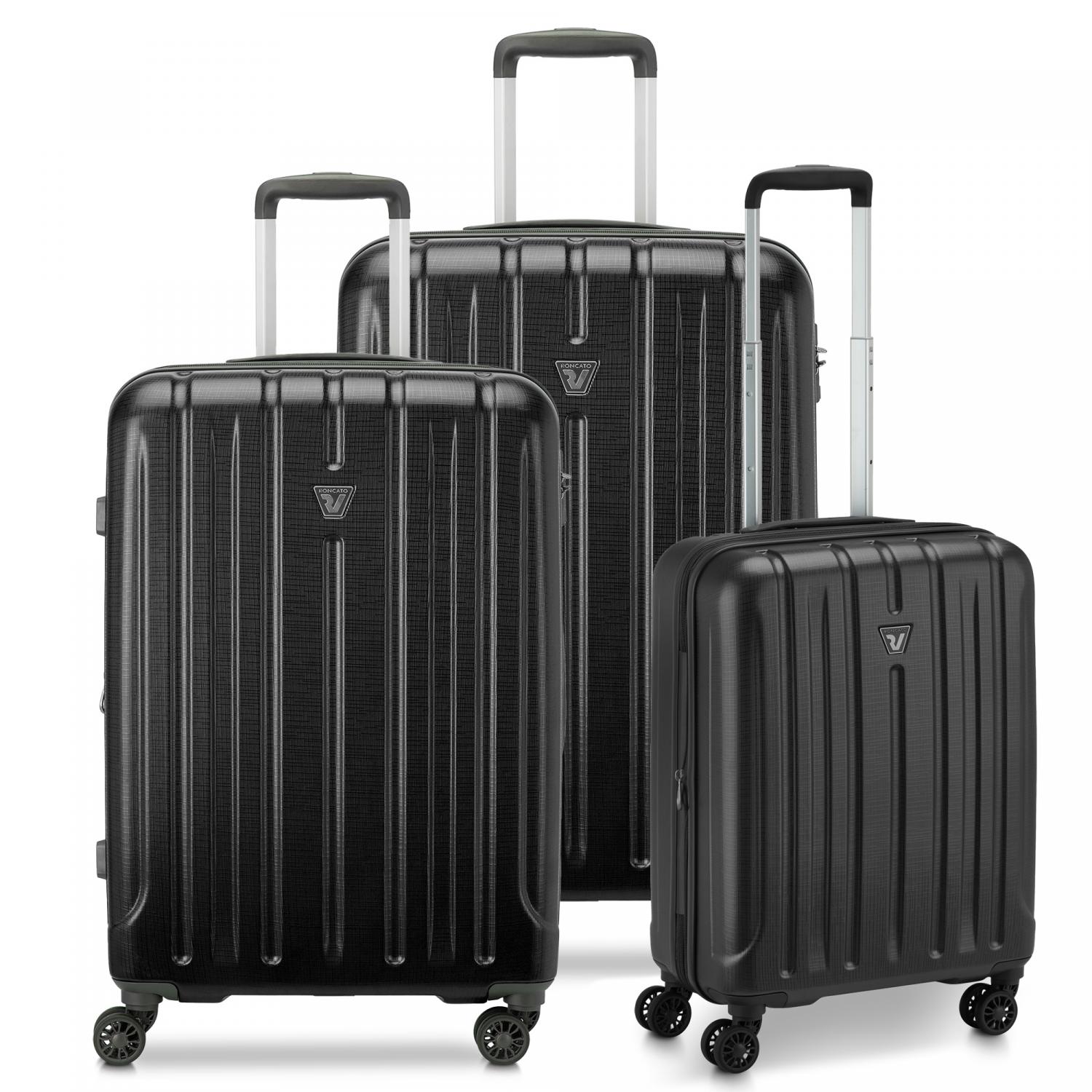 KINETIC 2.0 SET VALIGIE (Grande, Medio, Cabina) - Nero
