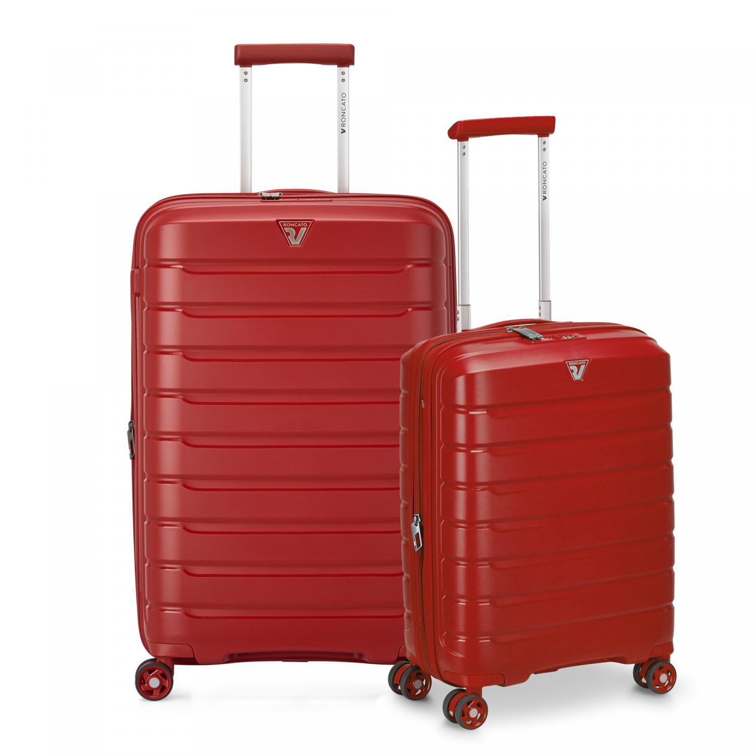 Roncato B-flying Set Valigie (medio, Cabina) - Rosso