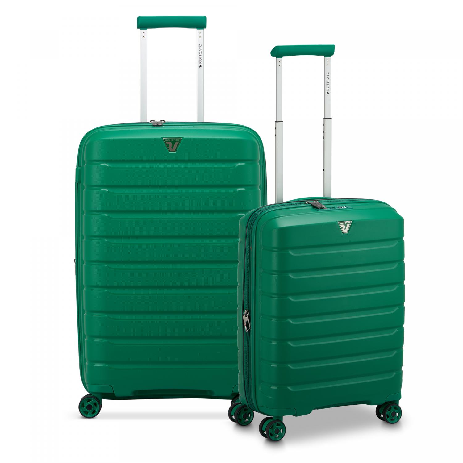 Roncato B-flying Set Valigie (medio, Cabina) - Verde Brillante