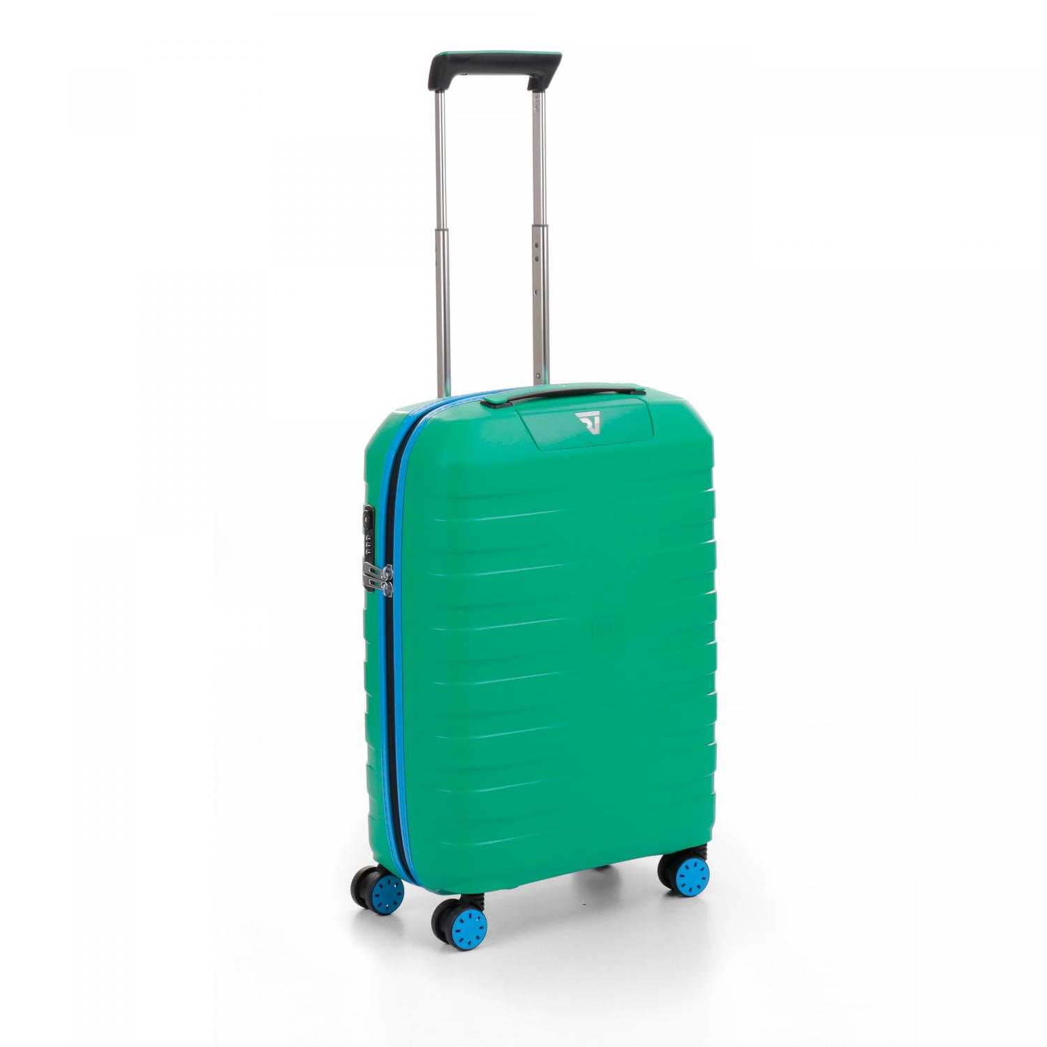 BOX Trolley bagaglio a mano 55x40x20 cm - Zaffiro Menta