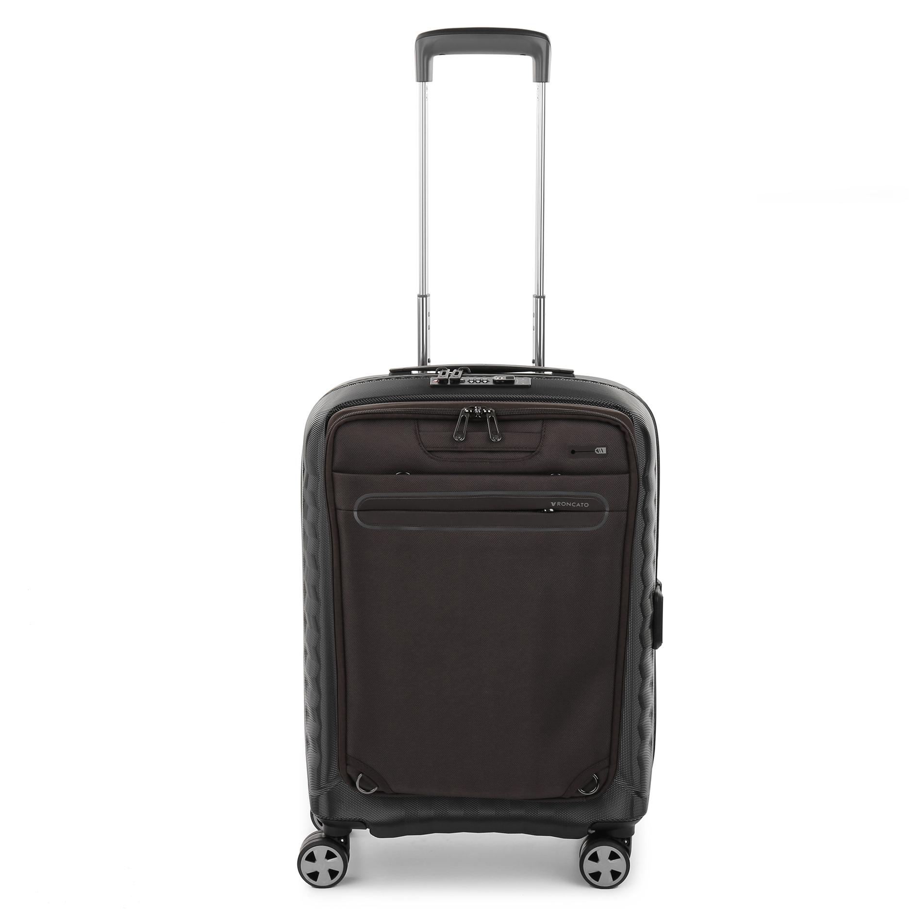 Trolley Bagaglio A Mano Double Premium 55x40x20/23 Marrone