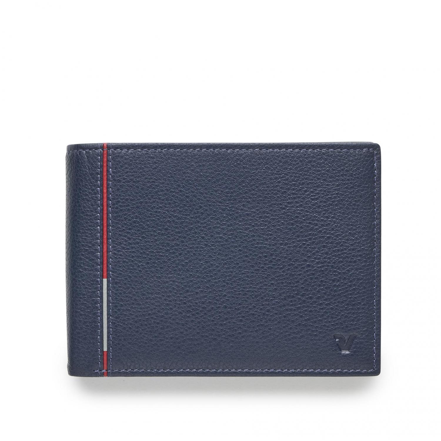 PE-BOSTON Cartera de hombre 13x9.5x1.5 cm - Azul Navy
