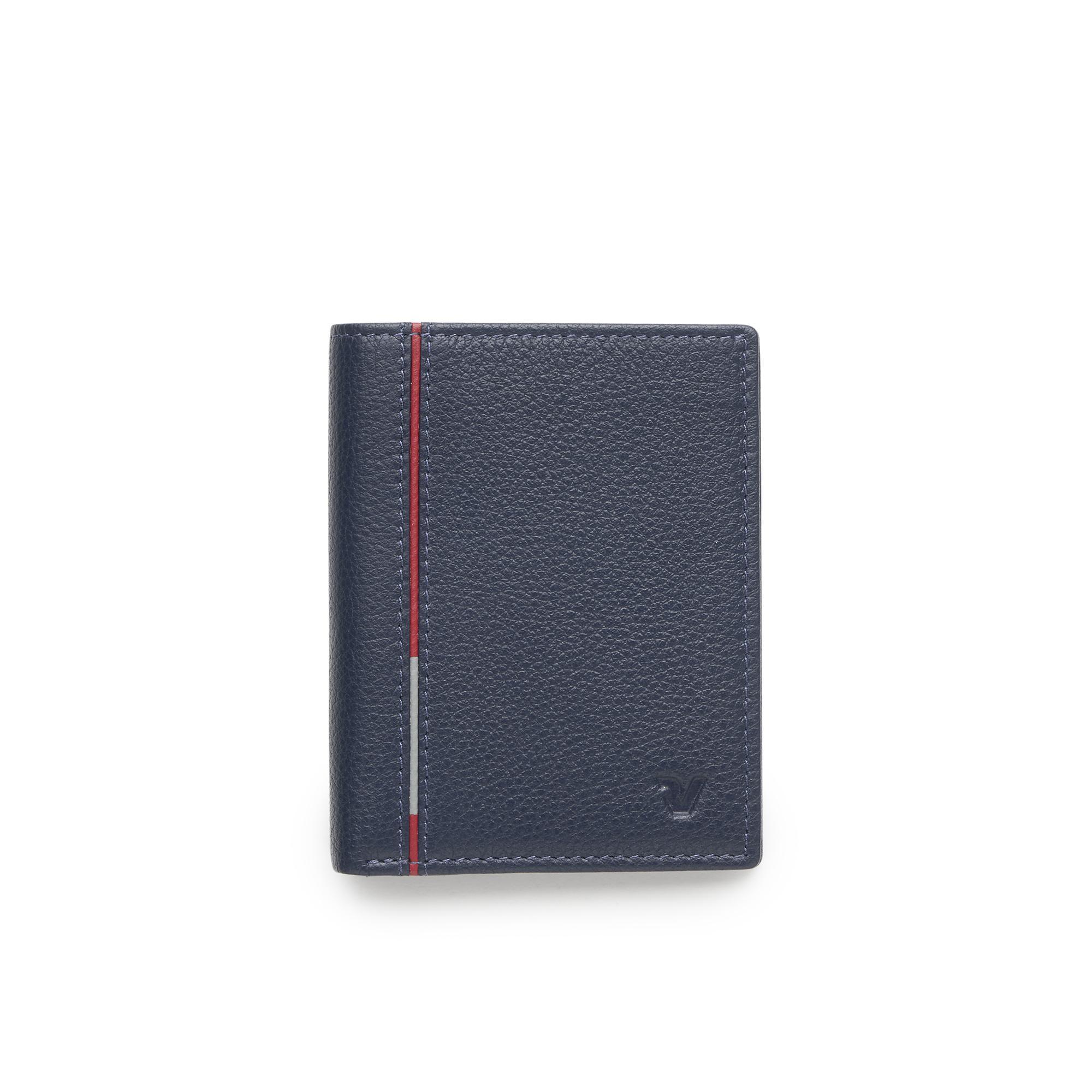 PE-BOSTON Cartera de hombre 9.5x12.5x1.5 cm - Azul Navy