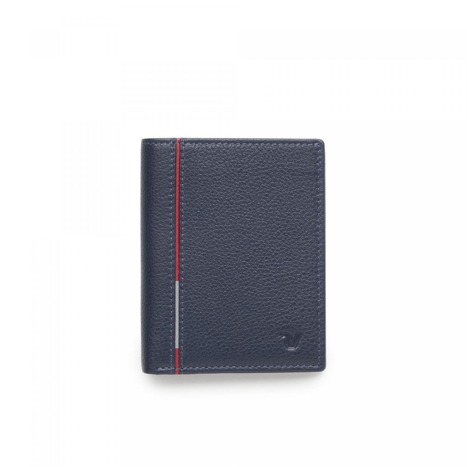 PE-BOSTON Herren geldbörse 9.5x12.5x1.5 cm - Marinenblau