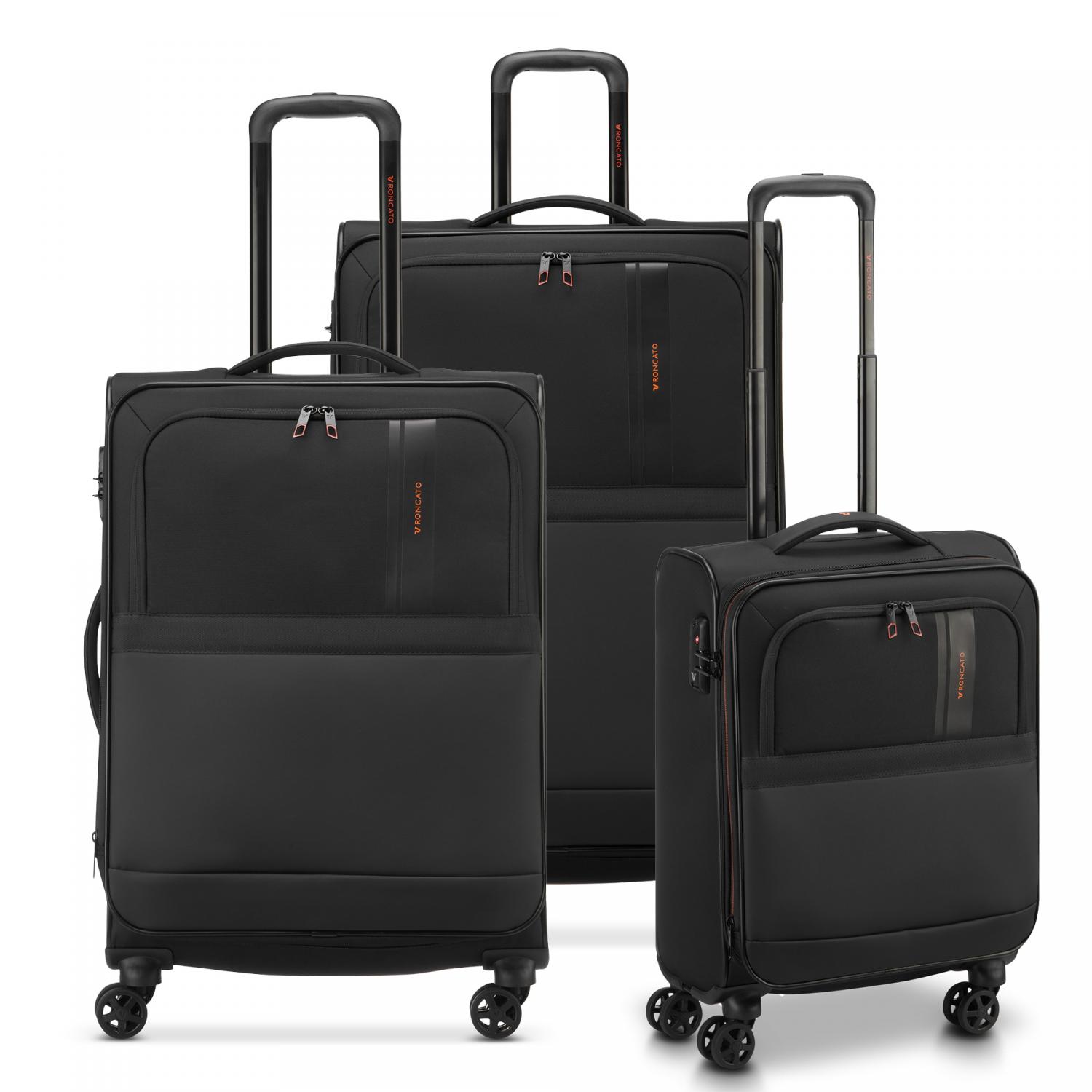 METROPOLITAN TRAVEL SET VALIGIE (Grande, Medio, Cabina) - Nero