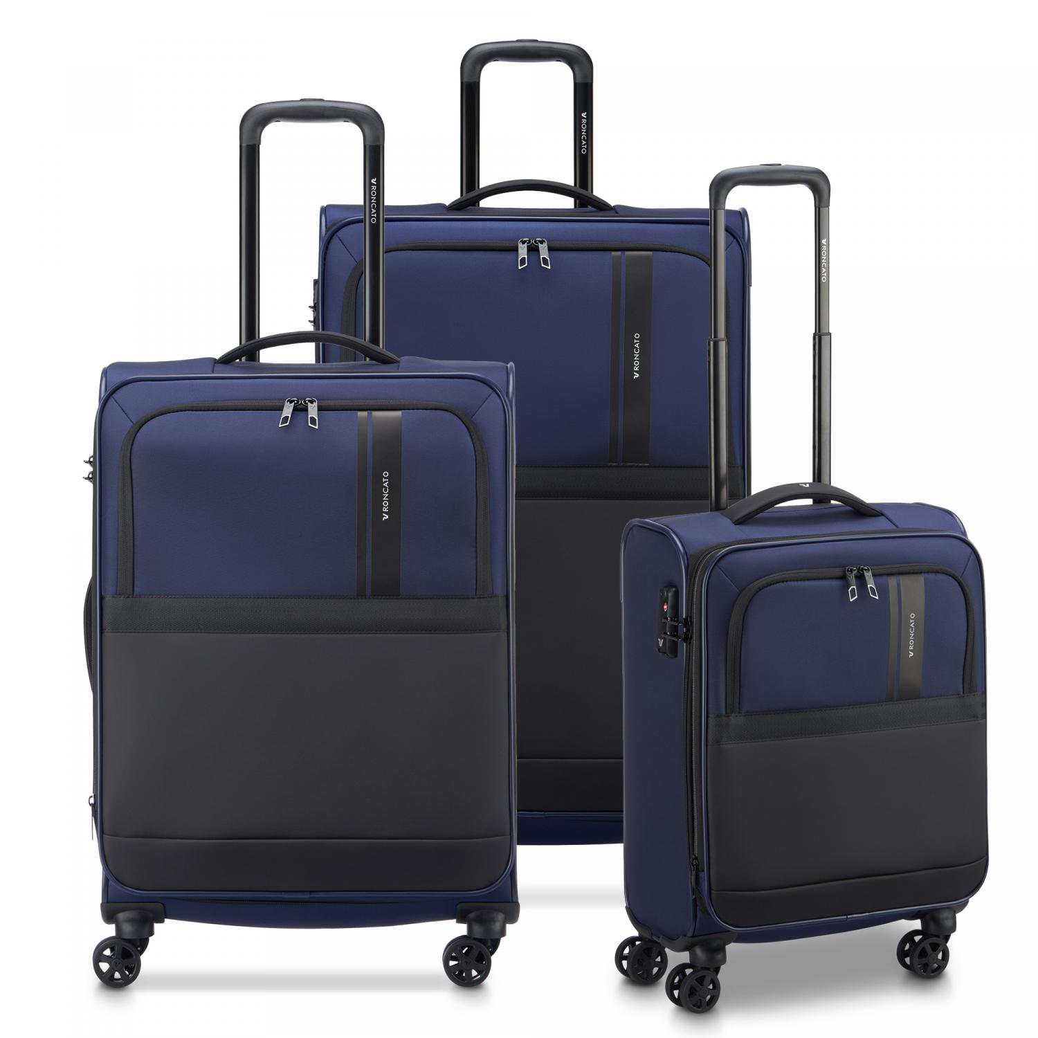 METROPOLITAN TRAVEL SET VALIGIE (Grande, Medio, Cabina) - Blu Notte