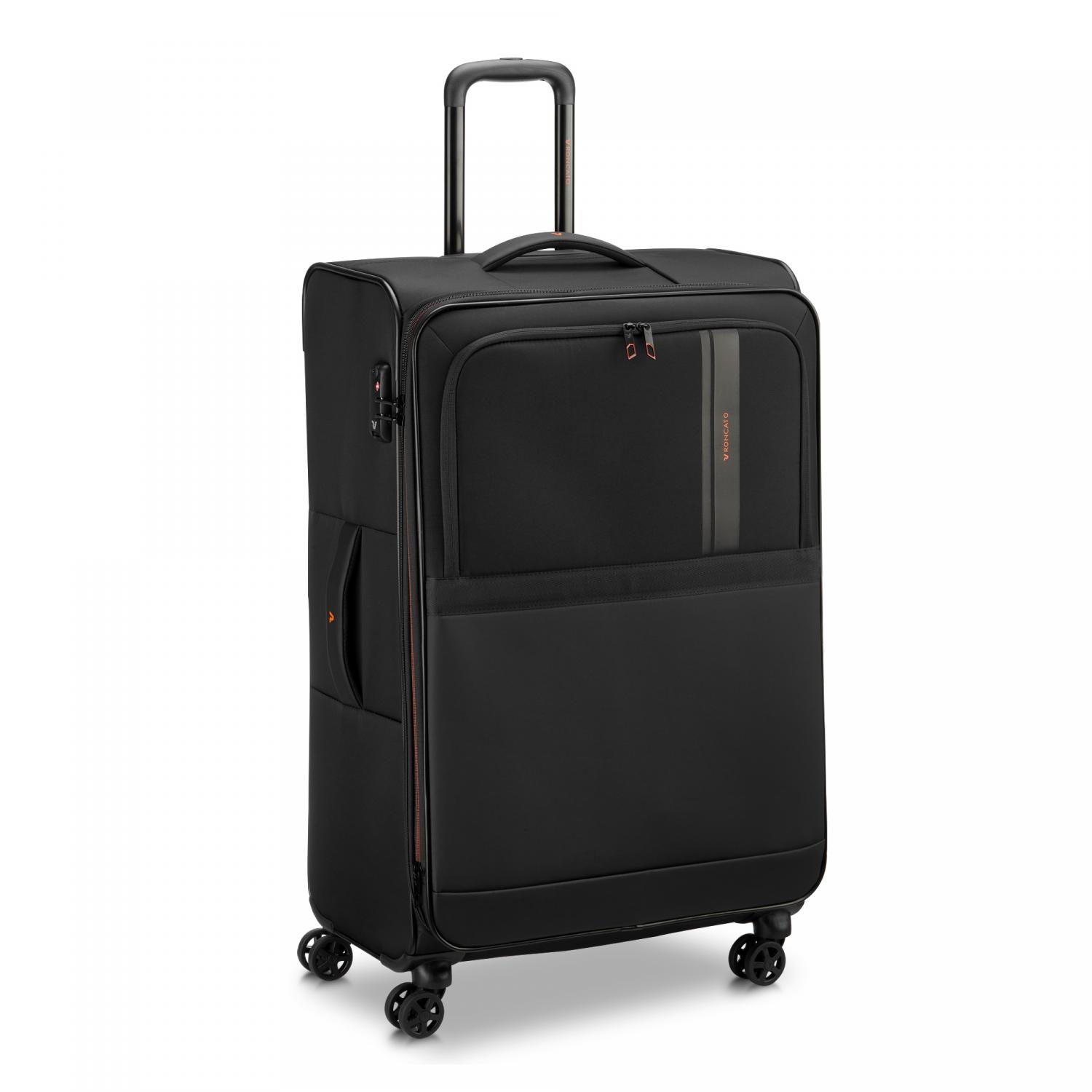 Roncato Metropolitan Travel Trolley Grande 78 Cm Espandibile - Nero