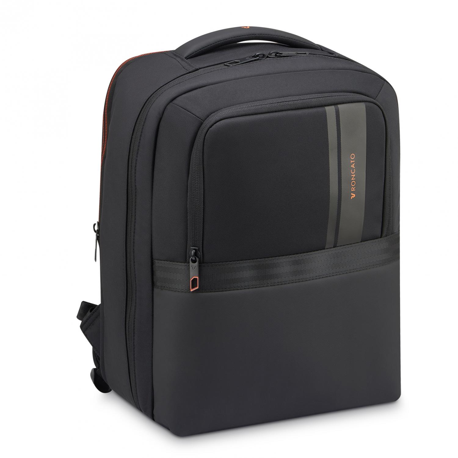 METROPOLITAN TRAVEL Vueling Travel backpack with TSA locking system -  40x30x20 cm - Black