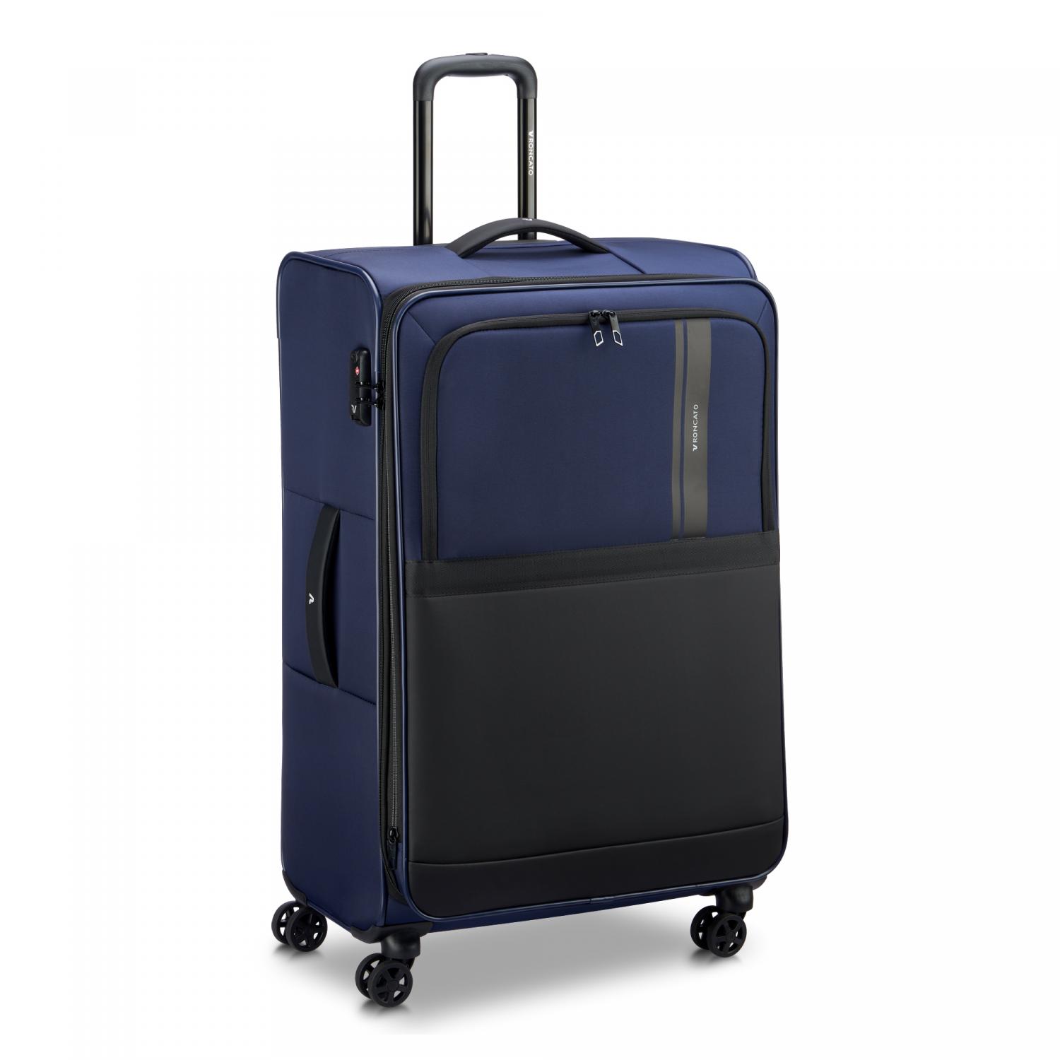 Roncato Metropolitan Travel Trolley Grande 78 Cm Espandibile - Blu Notte
