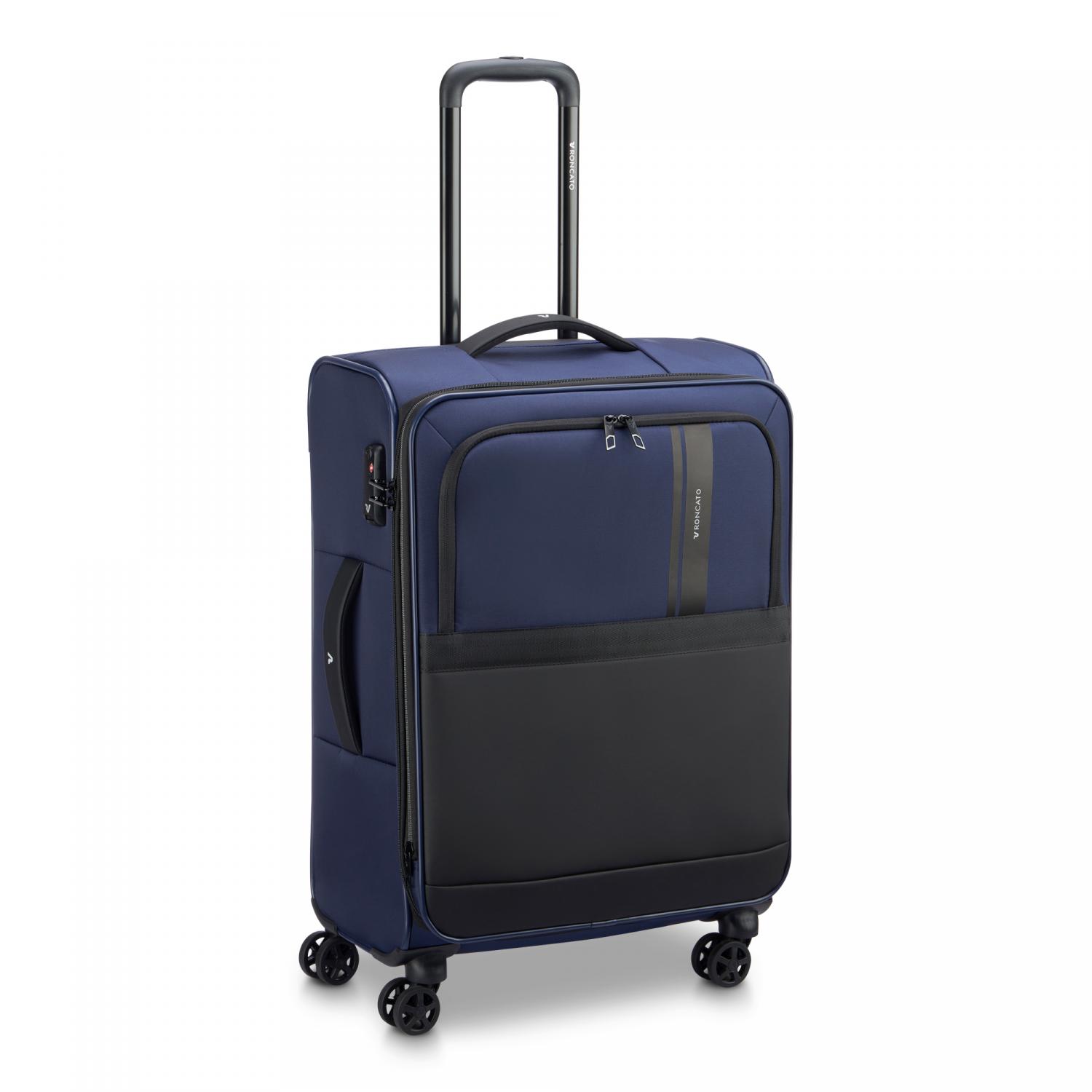 Roncato Metropolitan Travel Trolley Medio 66 Cm Espandibile - Blu Notte