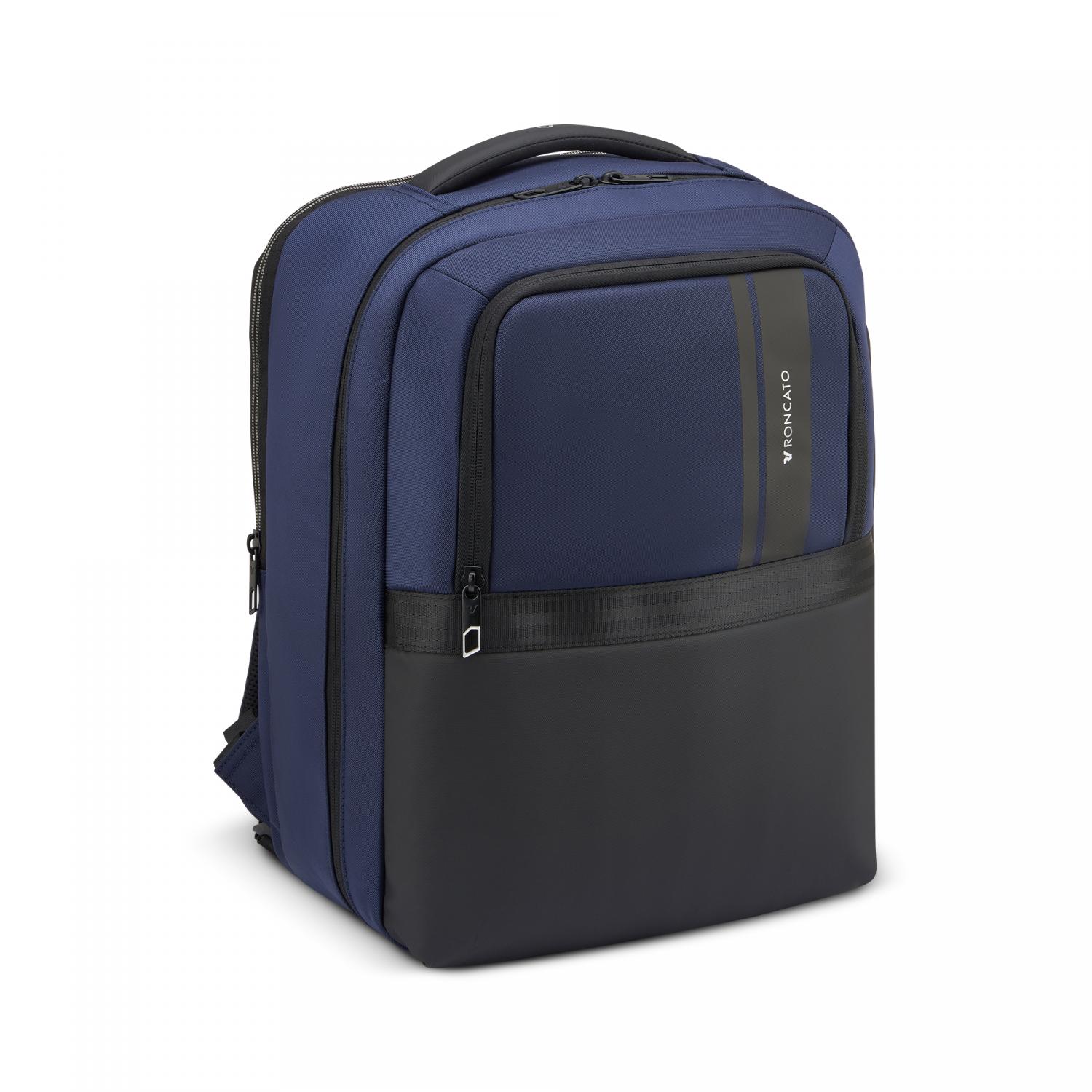 Roncato Metropolitan Travel Vueling Zaino Da Viaggio Con Sistema Di Chiusura Tsa - 40x30x20 Cm - Blu Notte