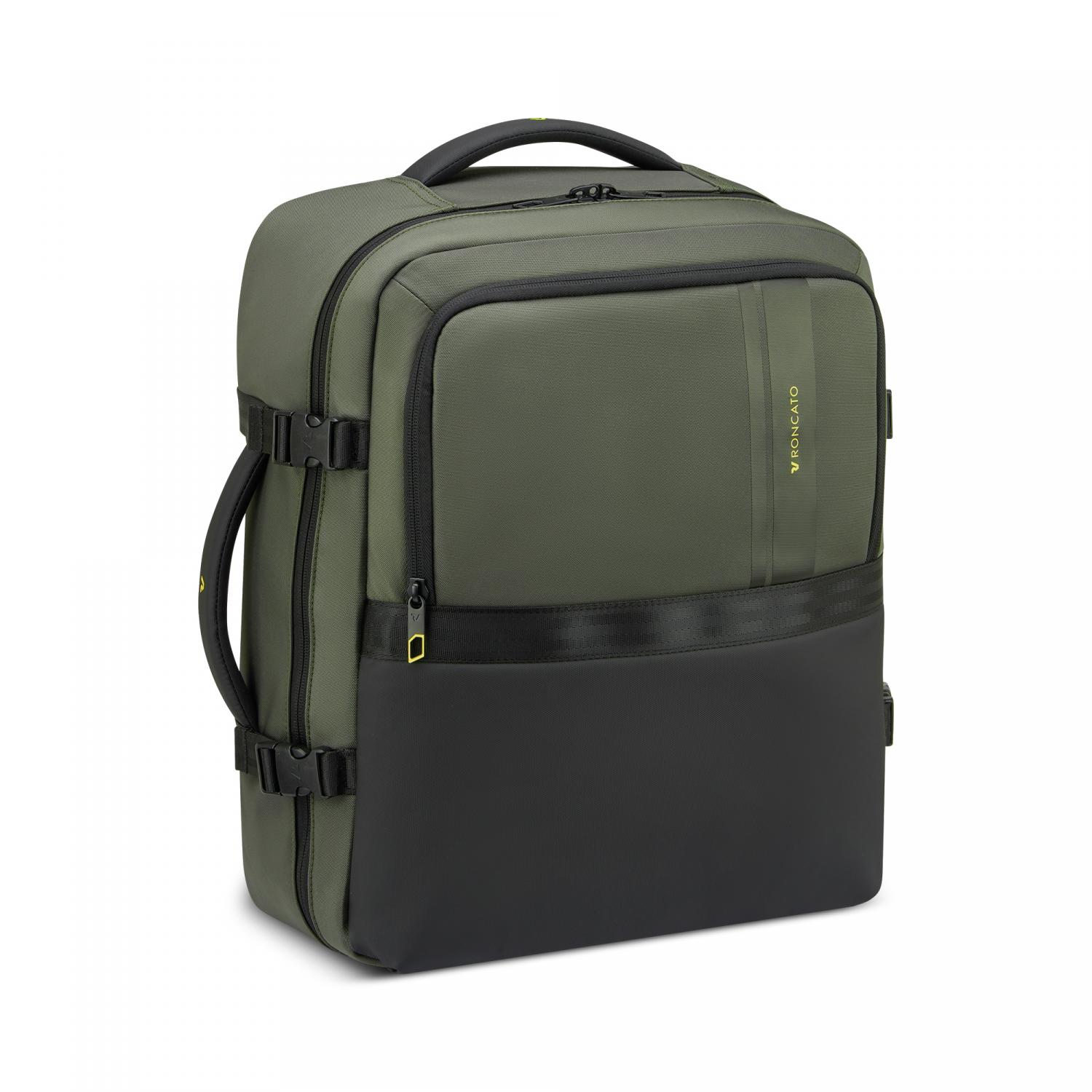 Roncato Metropolitan Travel Easyjet Zaino Da Viaggio 45x36x20 Cm - Verde Militare