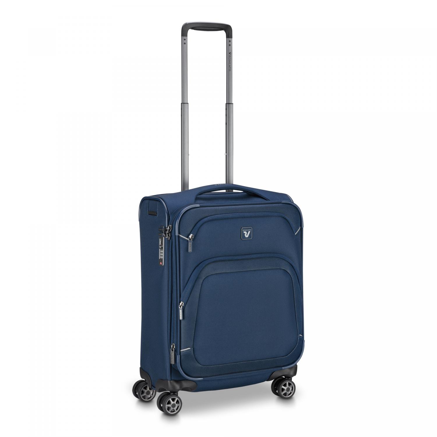 Roncato Gateway Trolley Bagaglio A Mano 55x40x20/23 Cm Espandibile - Blu