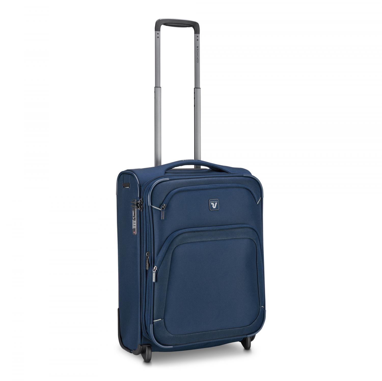 Roncato Gateway Trolley Bagaglio A Mano 2 Ruote 55x40x20/23 Cm Espandibile - Blu