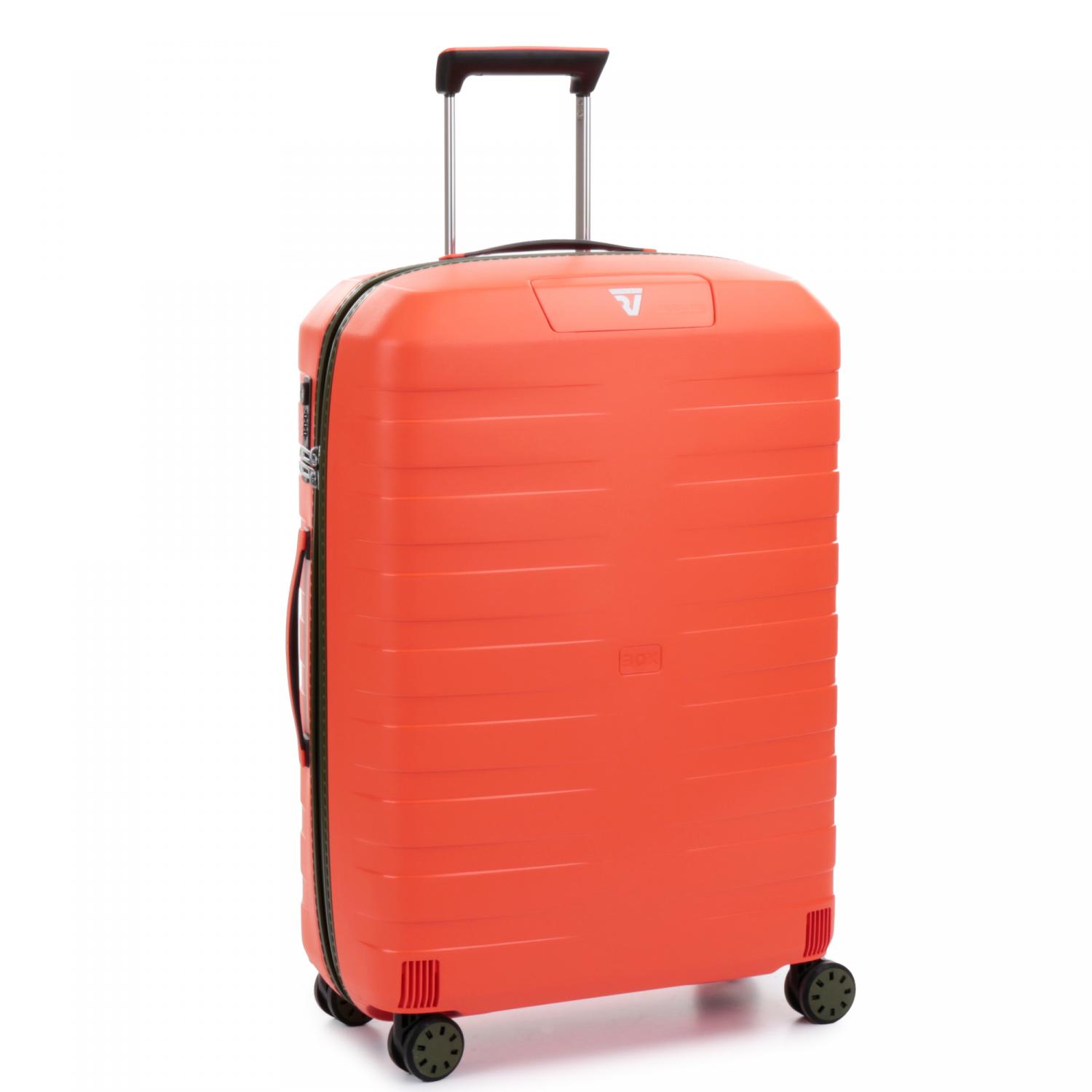 BOX Trolley medio 69 cm - Verde Militare/Arancio