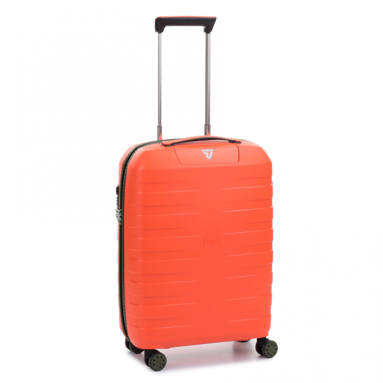 Roncato Box Trolley Bagaglio A Mano 55x40x20 Cm - Arancio/verde Militare