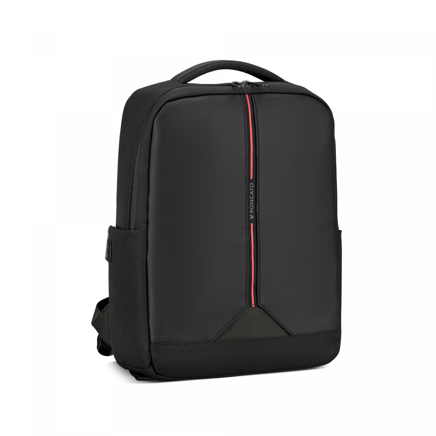 Roncato Clayton Zaino Da Lavoro Porta Pc 14 - 42x30x10 Cm - Nero/rosso