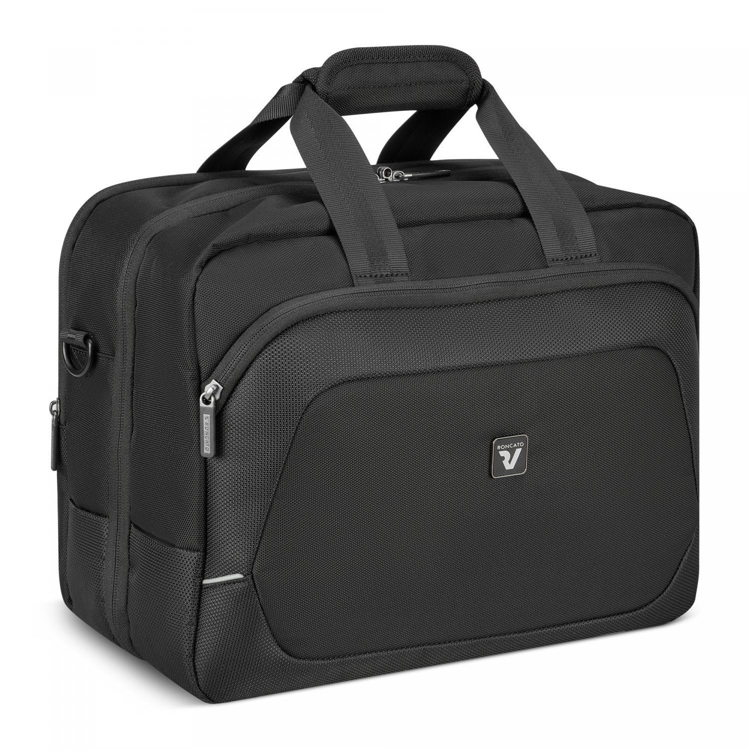 Roncato Gateway Borsa Cabina Porta Pc 15.6 - 30x38x20 Cm - Nero