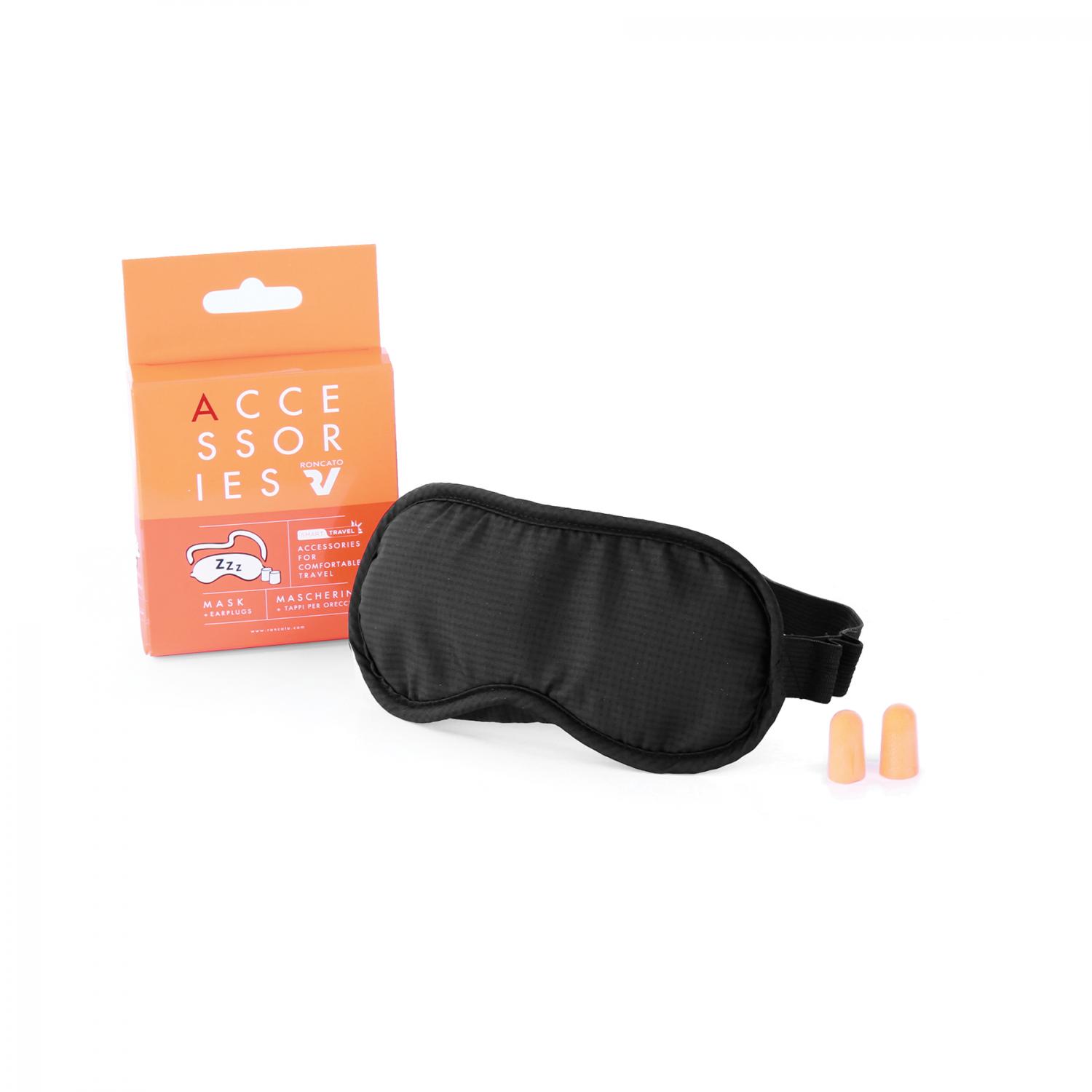 Roncato Smart Travel Mascherina + Tappi Per Orecchie Nero - Nero