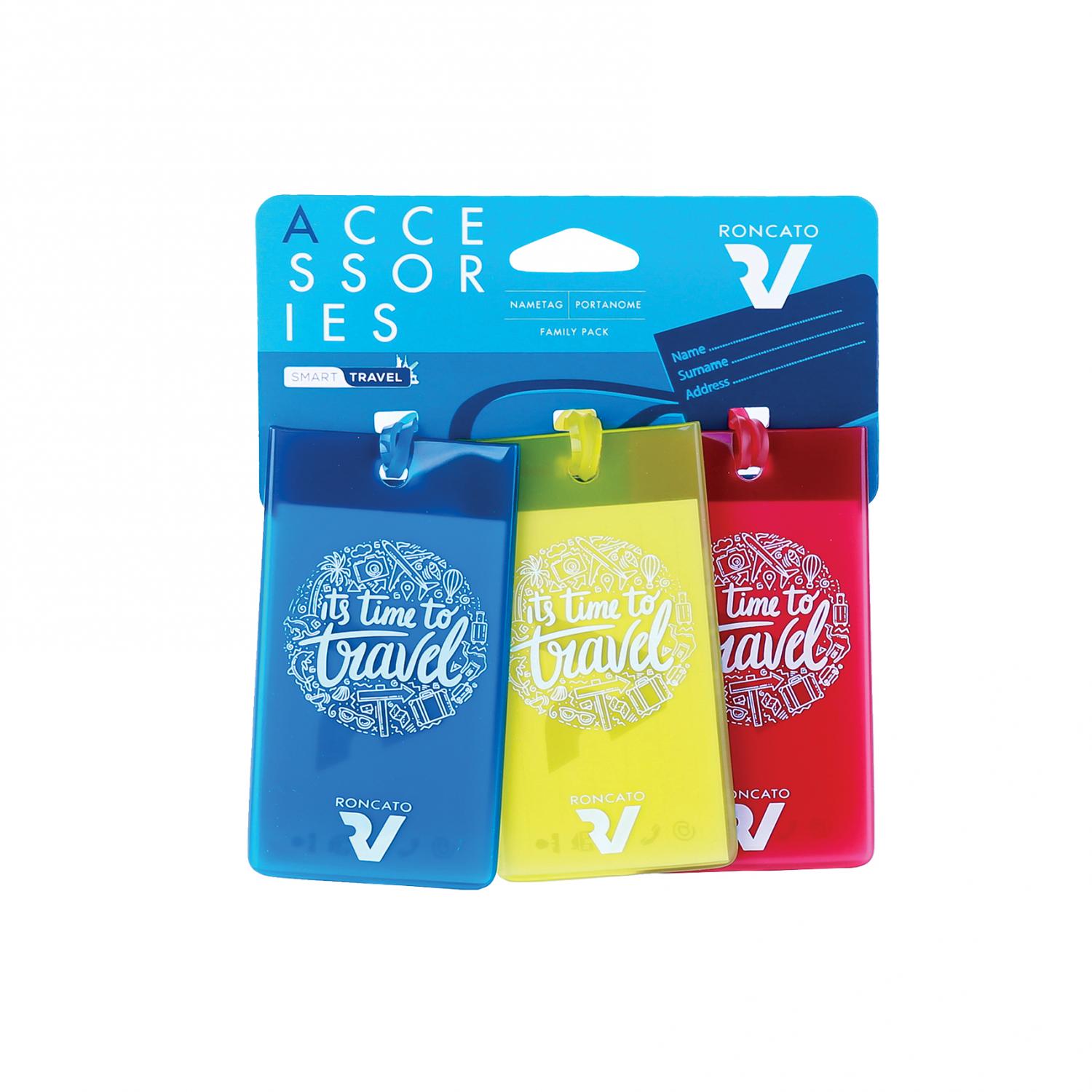 Roncato Smart Travel Portanome Family Pack 3 Pz Multicolor Assortito - Assortito