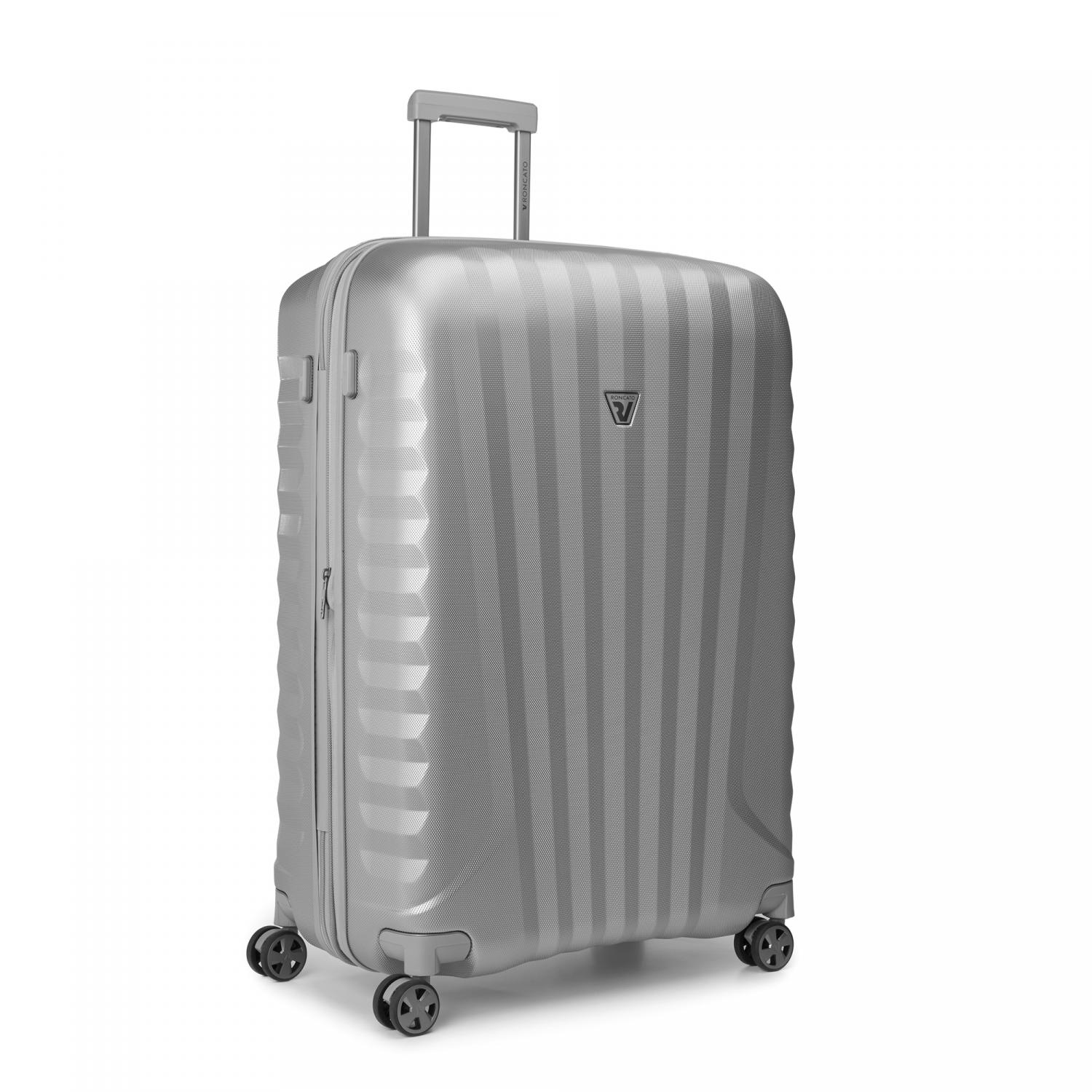 Roncato Uno Premium 3.0 Trolley Grande 80 Cm Espandibile - Argento