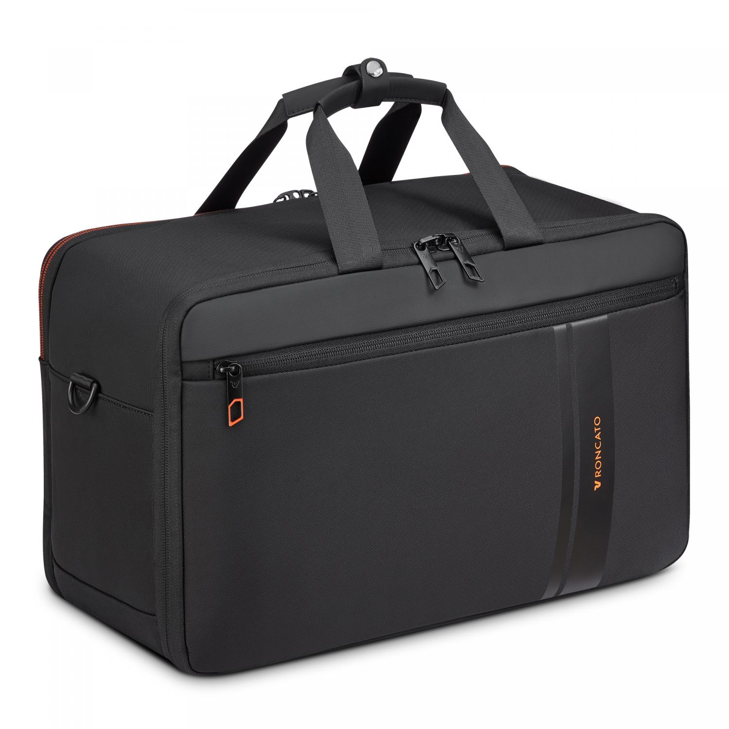 Roncato Metropolitan Travel Borsa Cabina Porta Pc 14 - 40x25x20 Cm - Nero